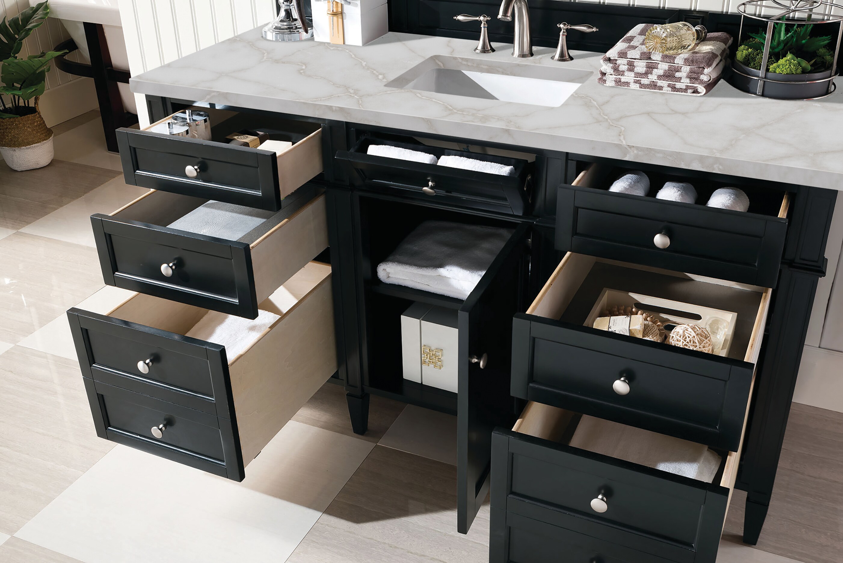 James Martin Vanities 650-V60S-BKO-3VSL Bath-Vanity-Combo - View #4