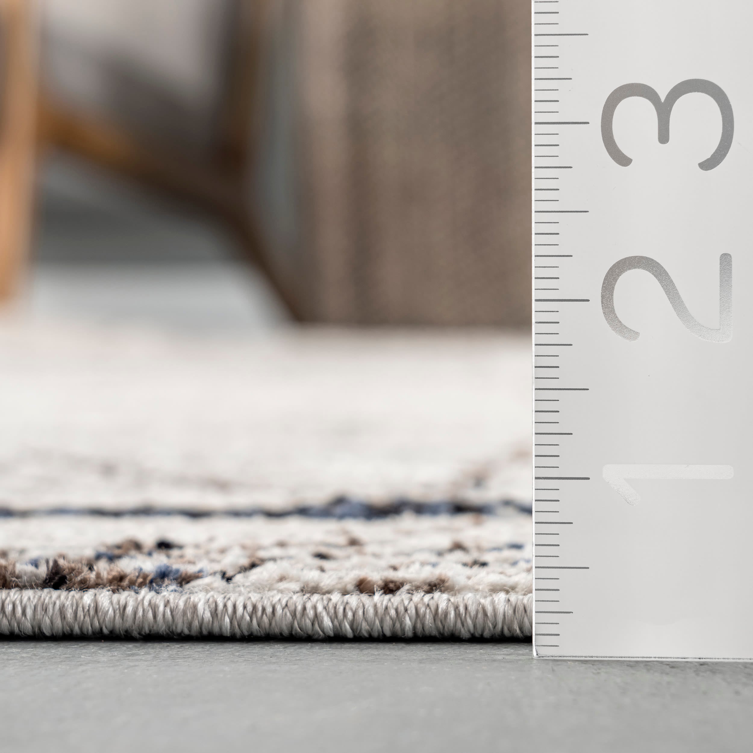 Luxurious Moroccan-Inspired 8' x 10' Geometric Cotton Area Rug