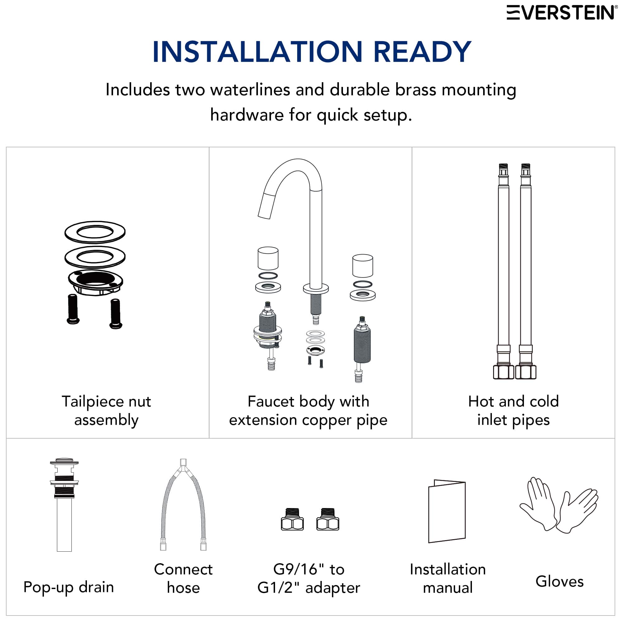 EVERSTEIN SFS-1149-GD Lavatory-Faucets - View #12