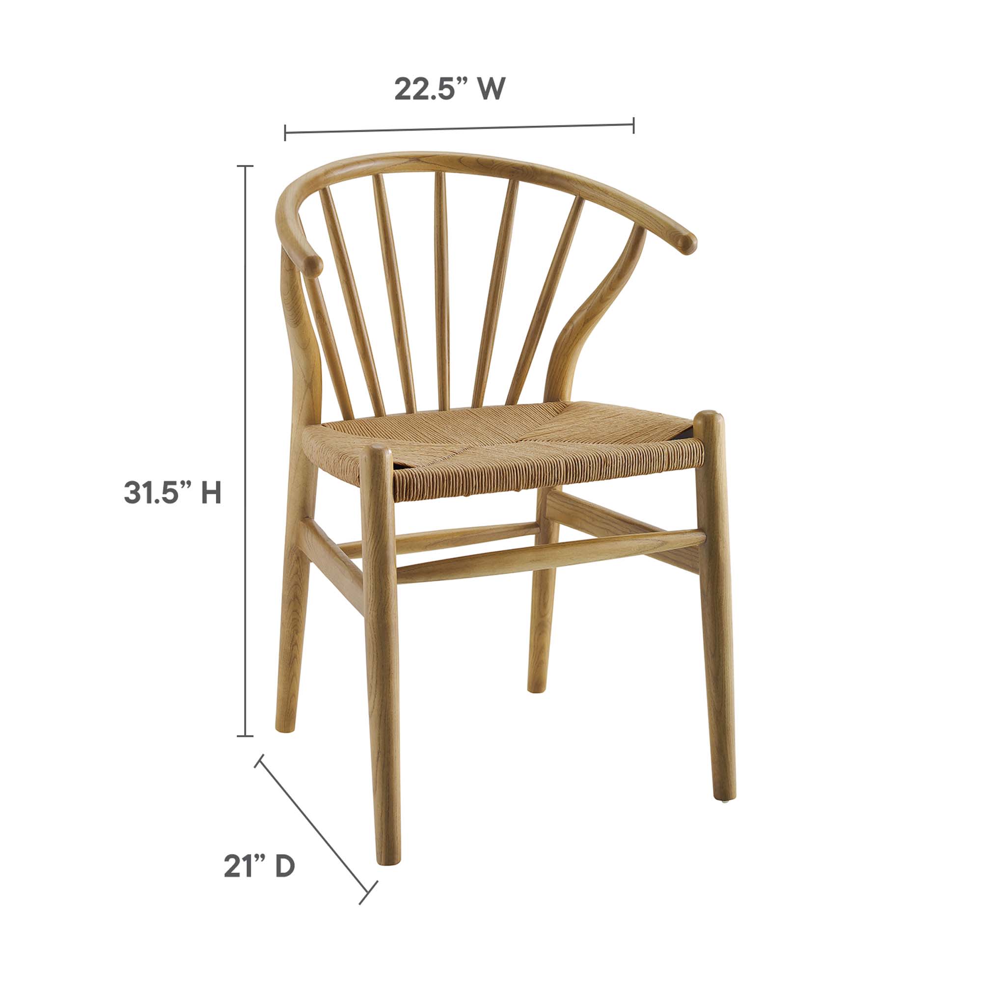 Modway EEI-3338-NAT Dining-Chairs - View #3