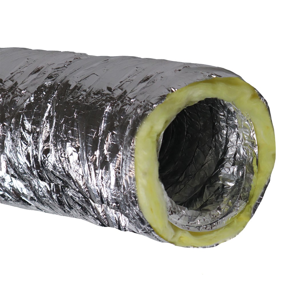 Rubber-Cal 01-214-4 4-in x 25-ft Aluminum Insulated Flexible Duct 8 - R