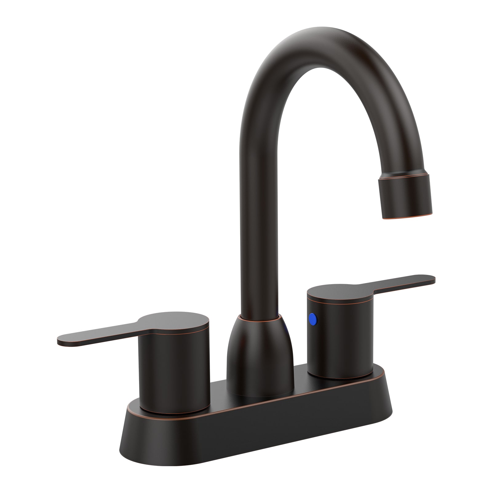 LUXEYARD 2 Handles Bathroom Sink Faucet Oil Rubbed Bronze Centerset RV Bathroom Faucets for 2/3 Hole