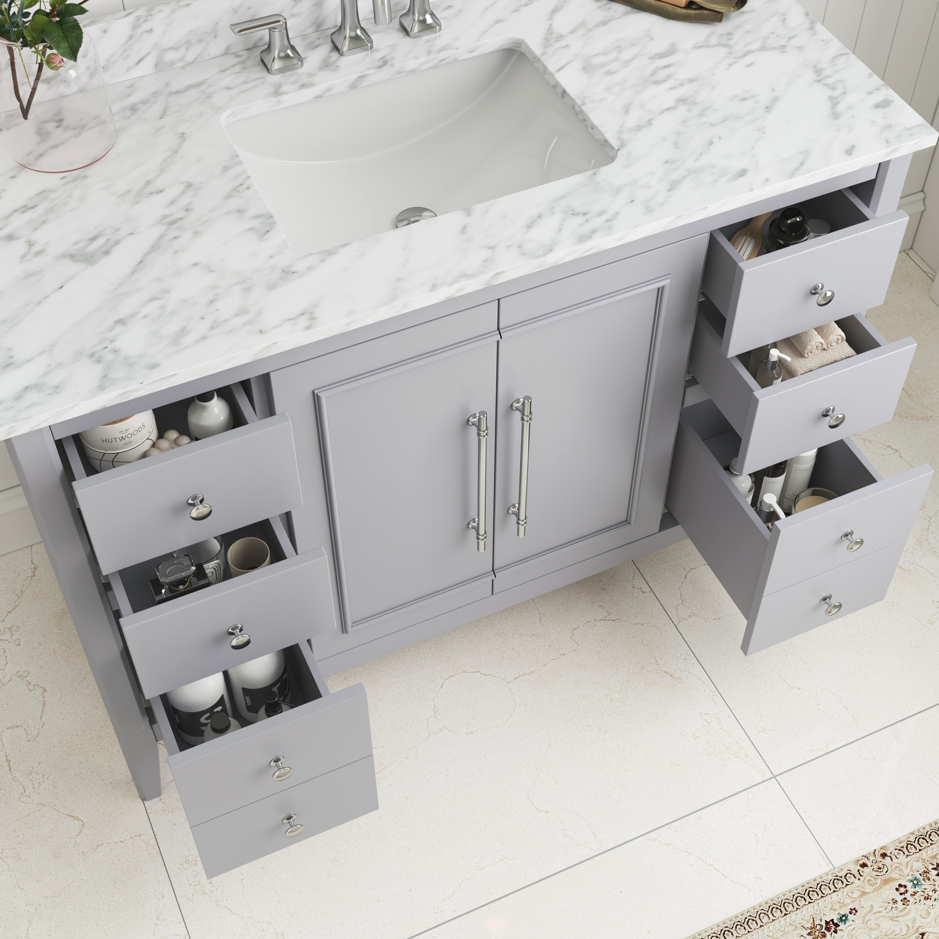 allen + roth L22014-VS48-TG Bath-Vanity-Combo - View #4