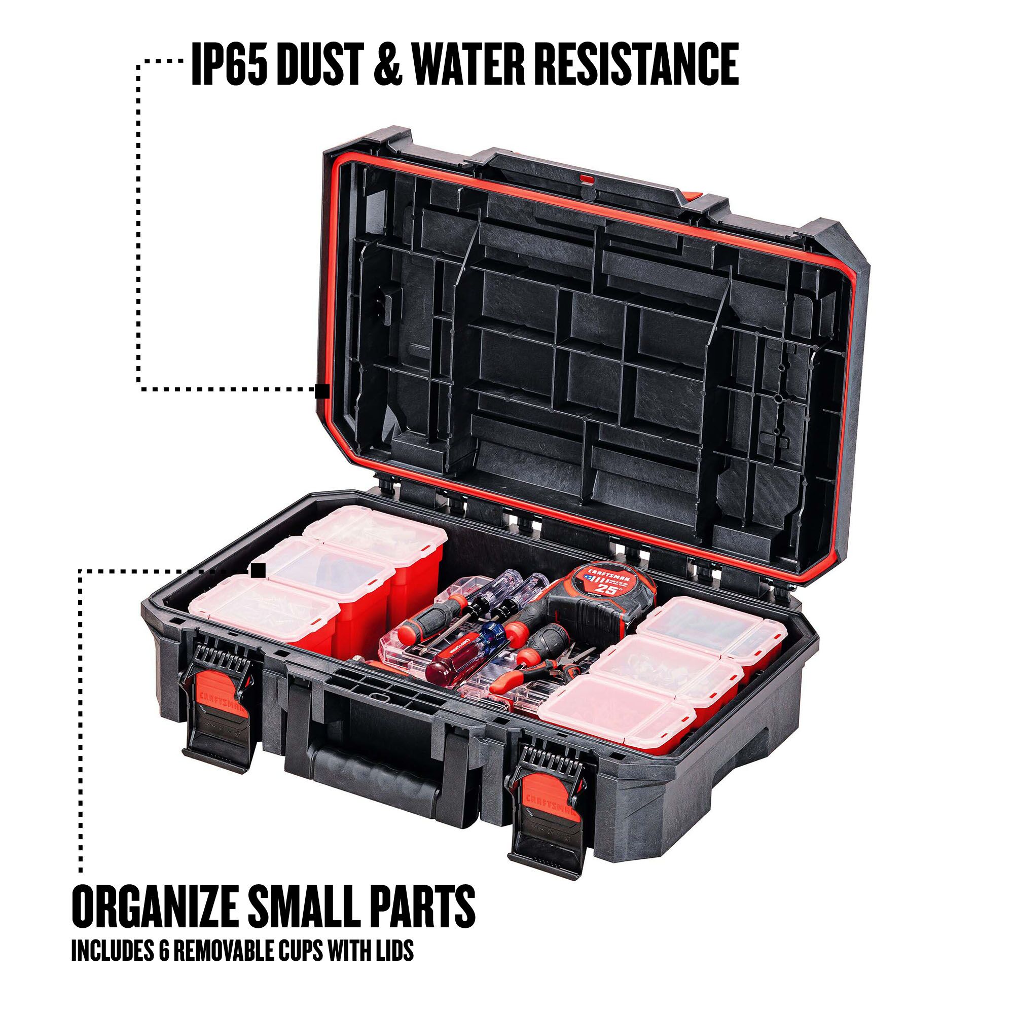 CM 14 Miniature Storage Locking Box with 2 Foams - Carrying Case