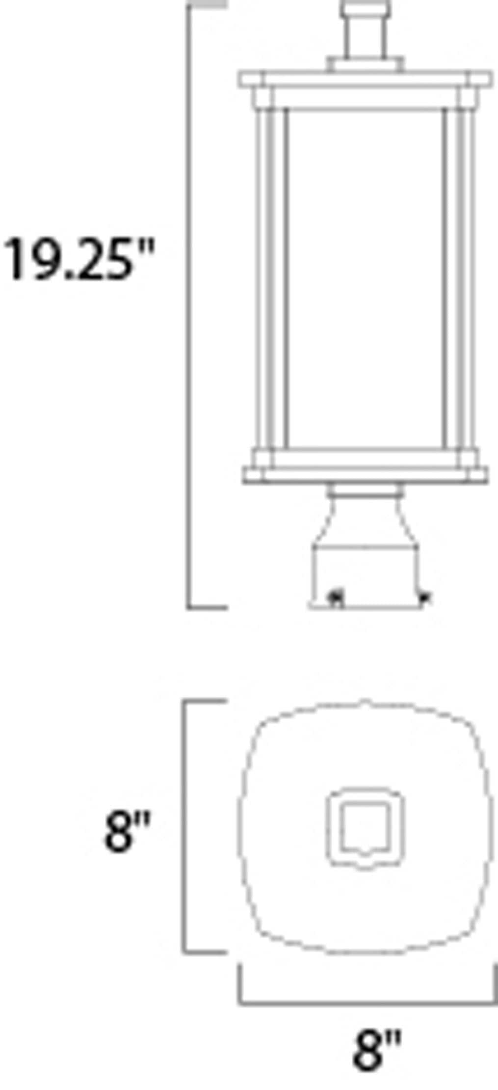 Maxim Lighting 3250FSBZ Post-Lights - View #2