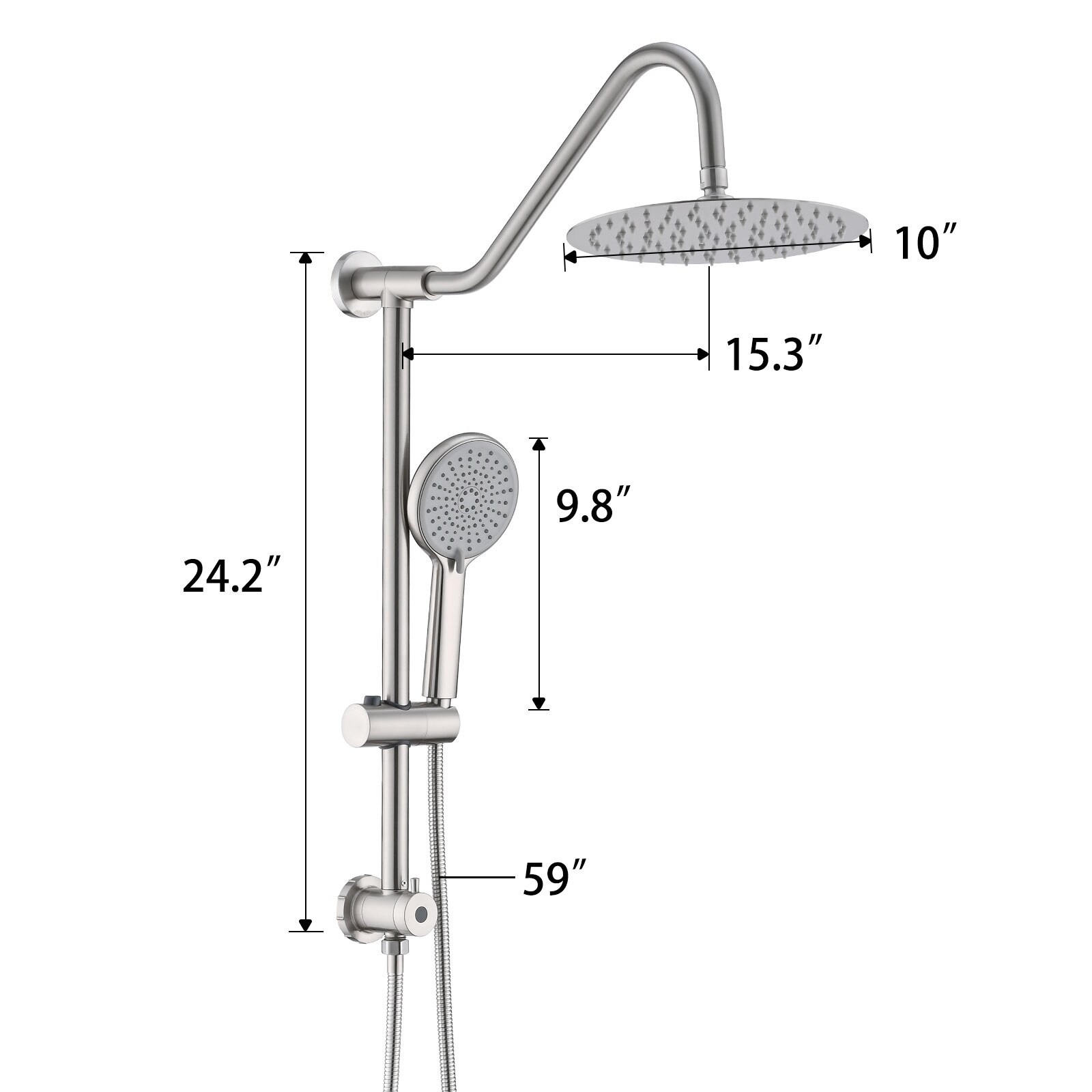 LUCKY ONE LO-KE2642663P Fixed-Showerhead - View #6