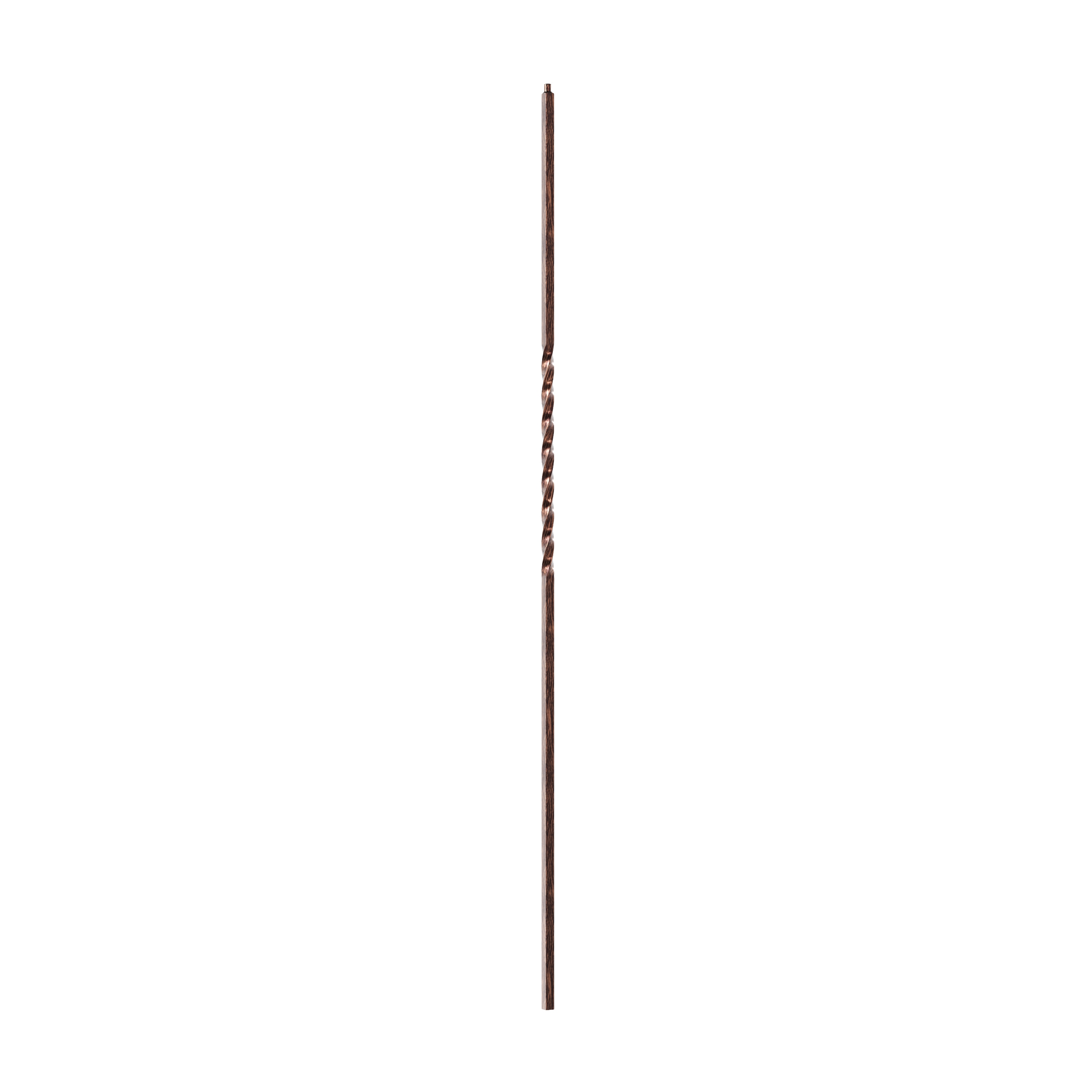 Crown Heritage 4583101RB44 44-in x 0.4724-in Oil Rubbed Bronze Aluminum Pin Top Single Twist Stair Baluster