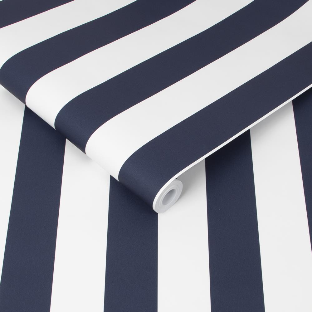 Superfresco Easy Navy Stripe Wallpaper Sample in the Wallpaper Samples ...