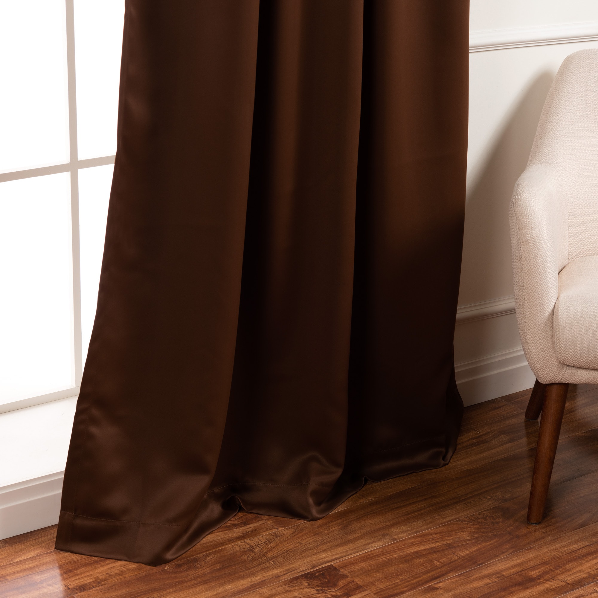 Best Home Fashion SOLID-132-CHOCOLATE curtains - View #5