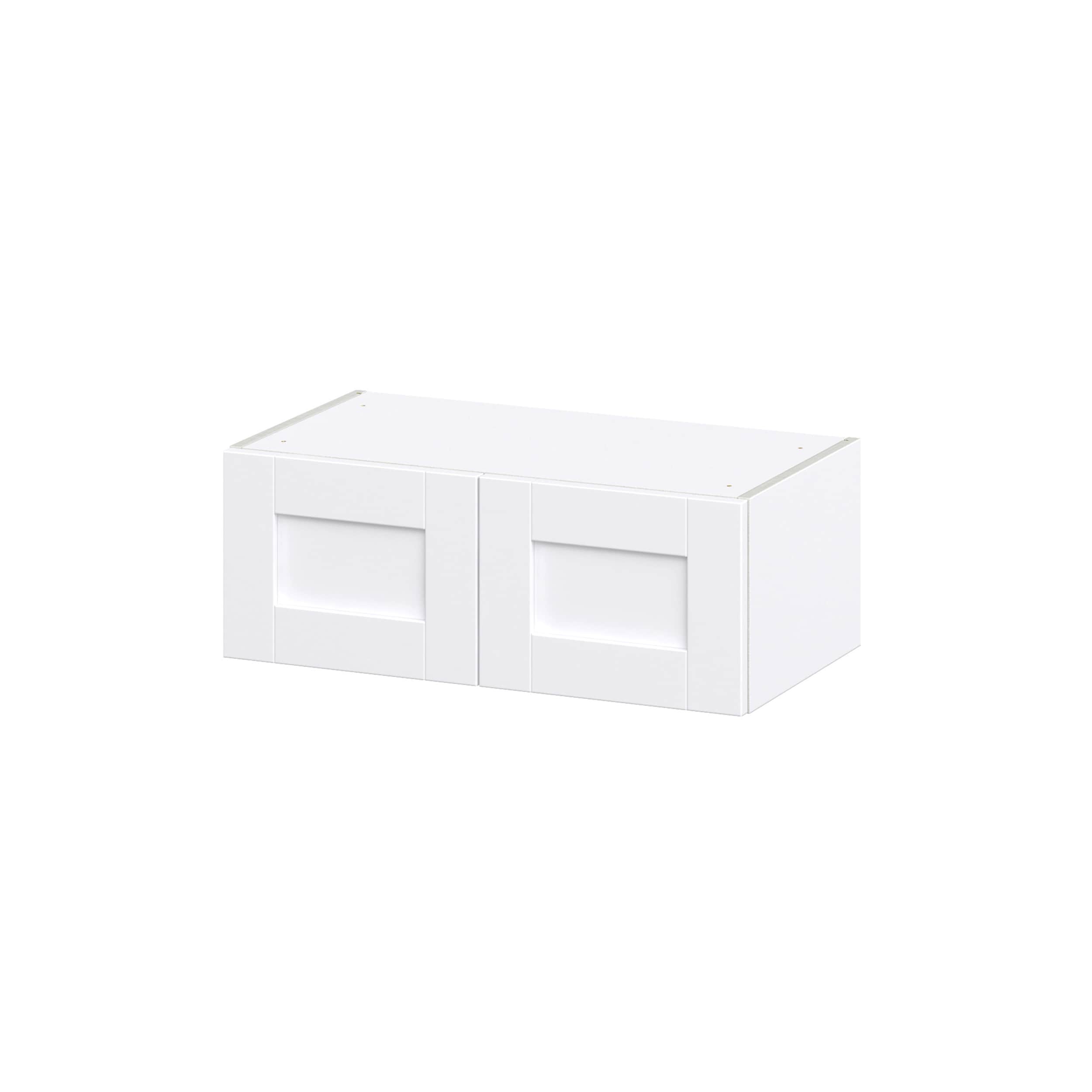 Hugo&Borg Rosemont 27-in W x 20-in H x 14-in D Glacier White Wall Fully Assembled Cabinet (Recessed Panel Shaker Door Style)