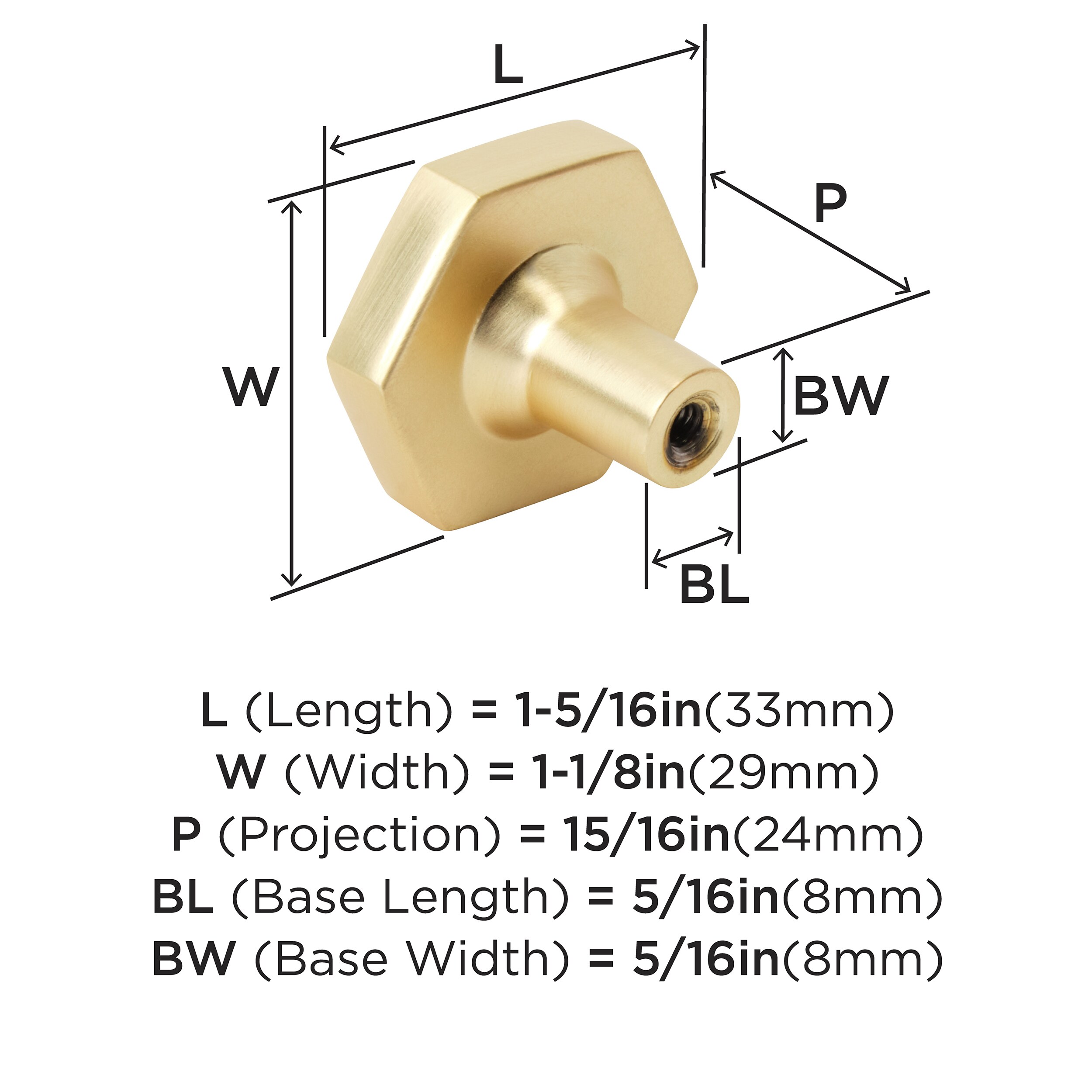Amerock 2PK36973EMG Cabinet-Knobs - View #4
