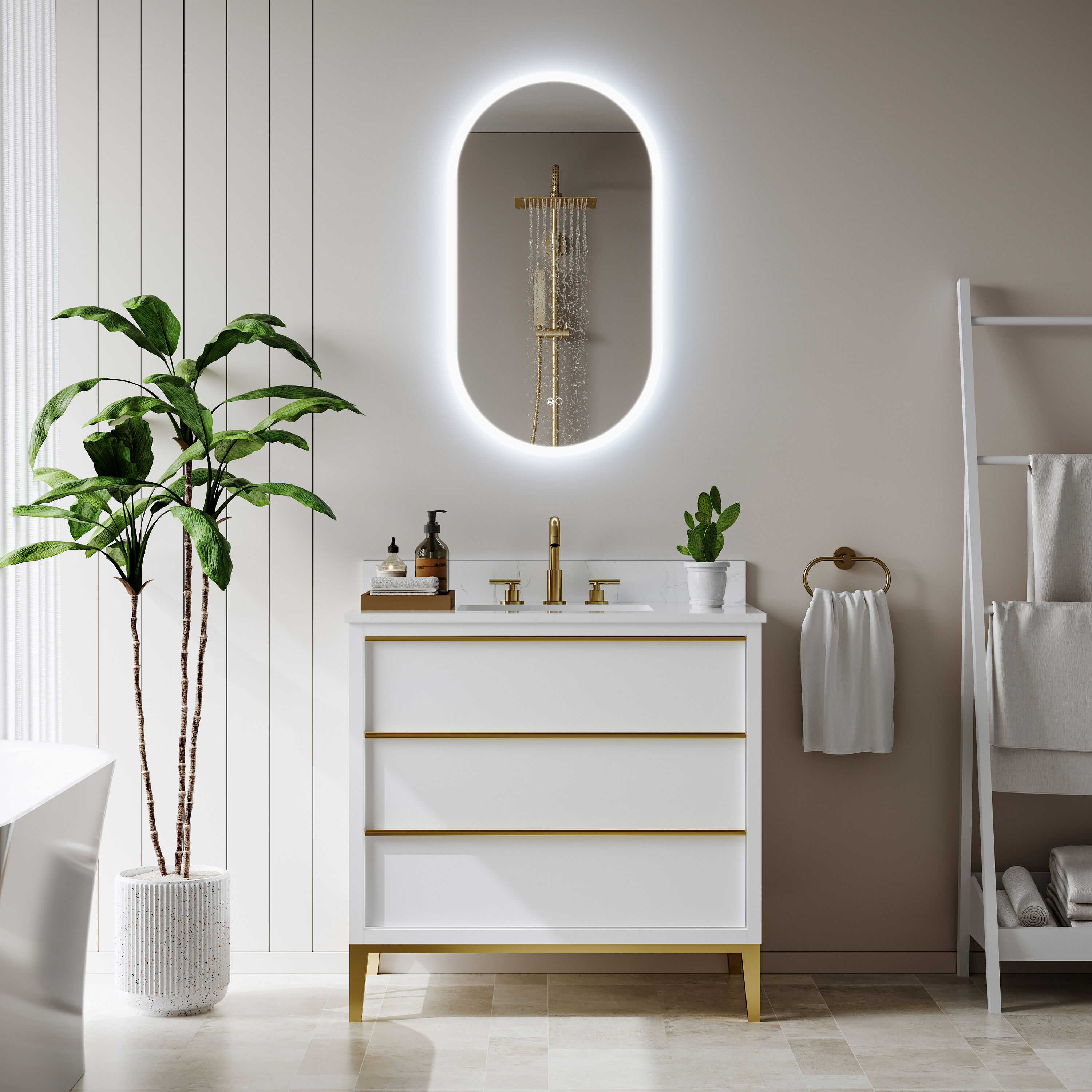 CALVON ZUB10-2036 Framed-Bath-Mirrors - View #2