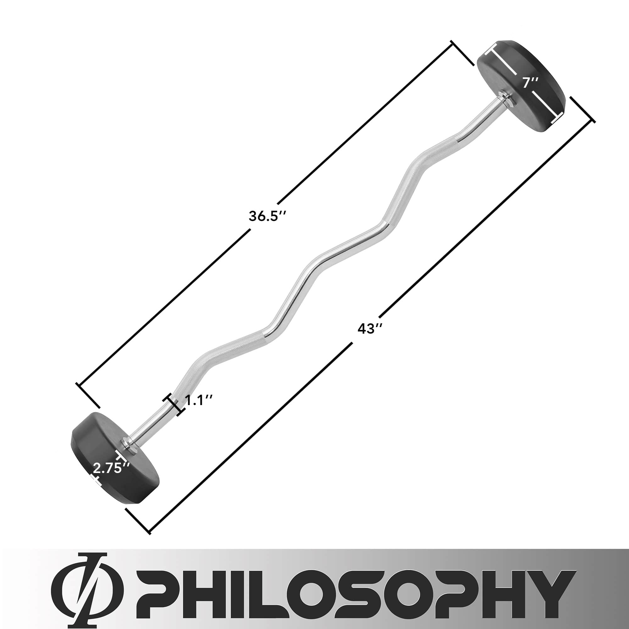 Philosophy Gym FIT-XB-C-502 Barbells-Weight-Bars-Plates - View #4
