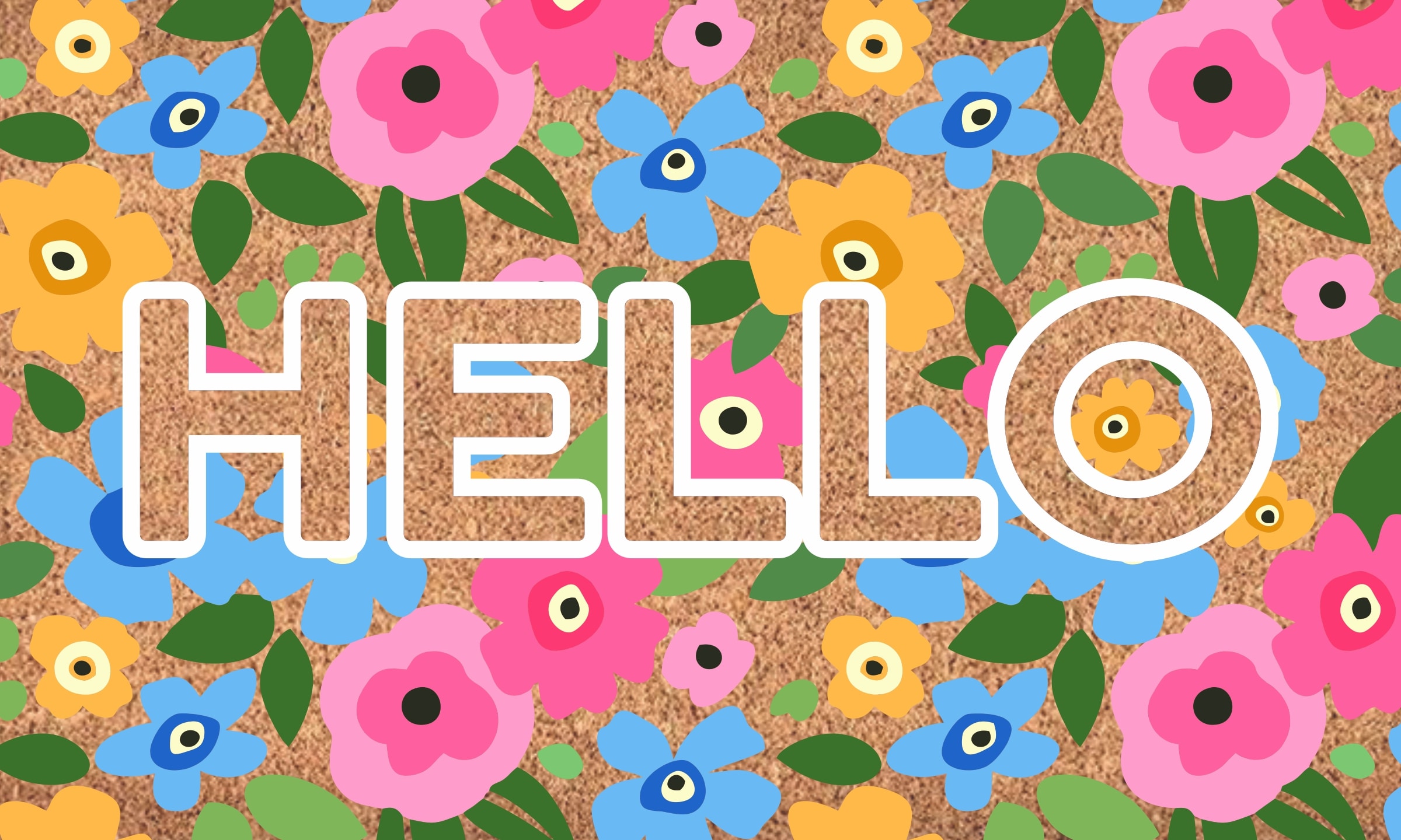 Style Selections WG-Q125-HELLO FLORAL Mats-Cat - View #2