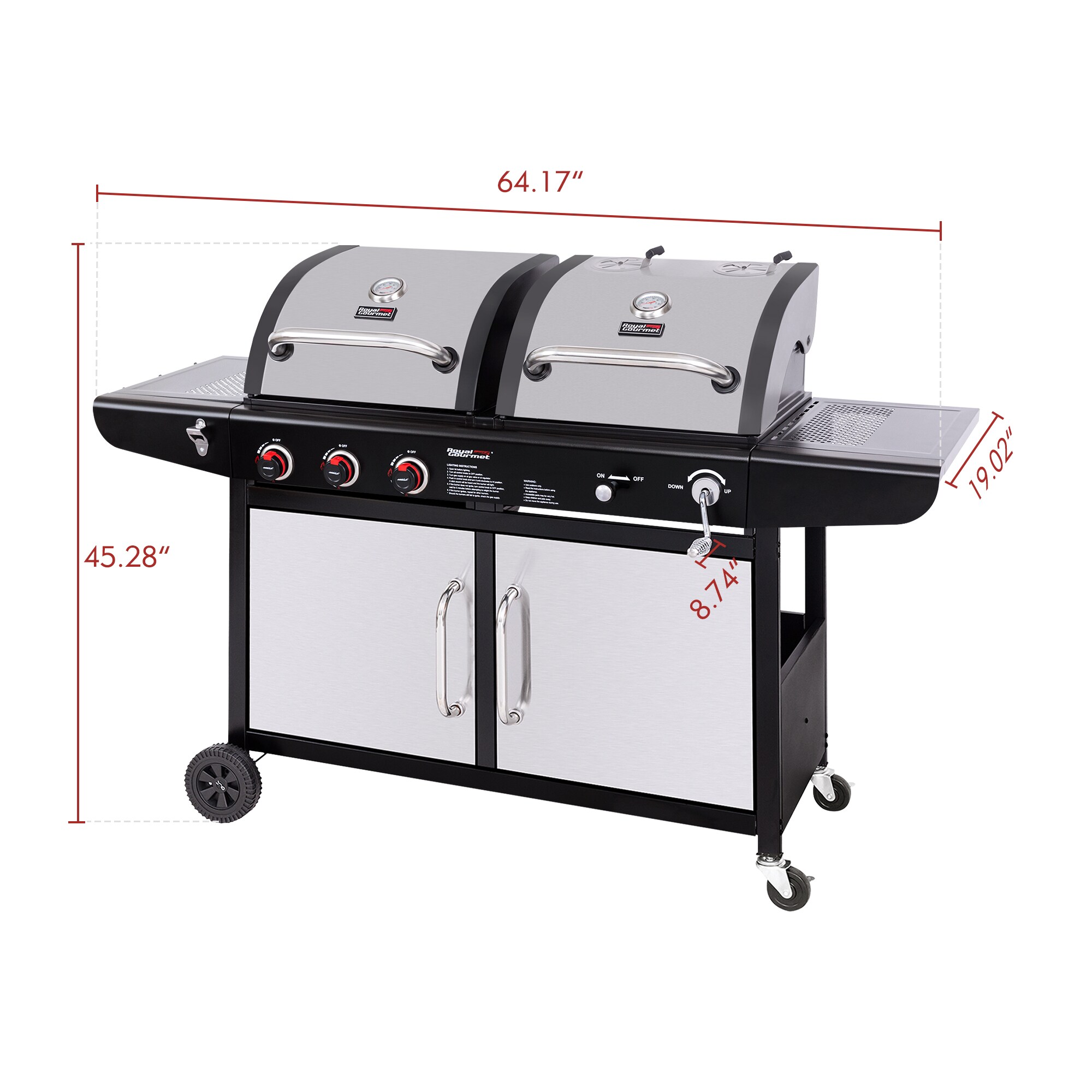 Royal Gourmet ZH3002SN Combo-Grills - View #15