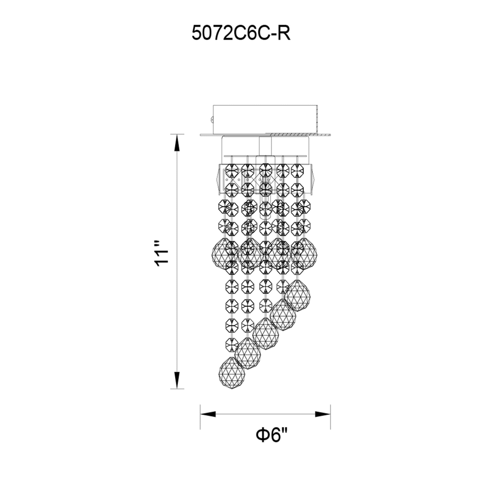CWI Lighting 5072C6C-R flushmounts - View #4