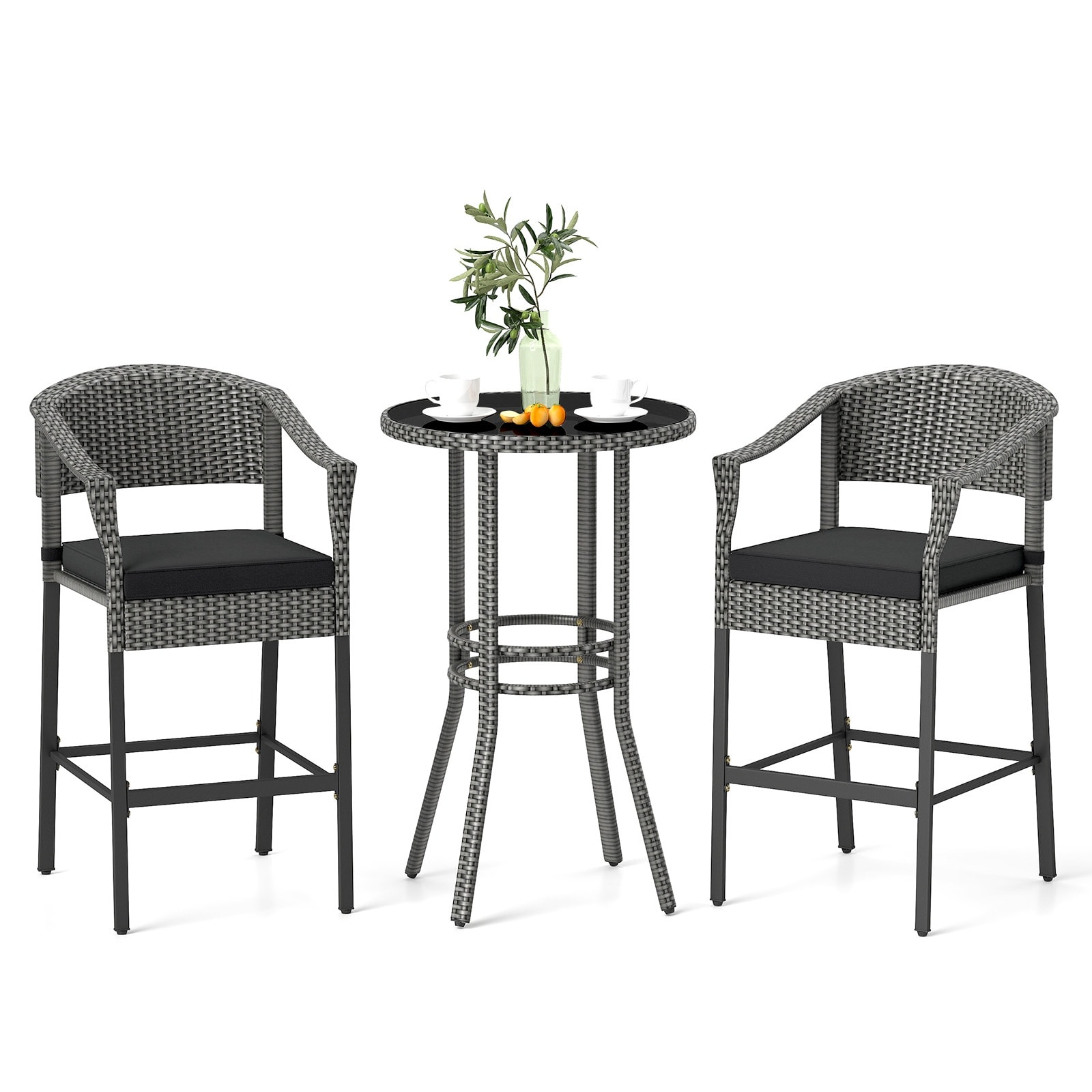 Patio Bars Patio Furniture Color/Finish Gray