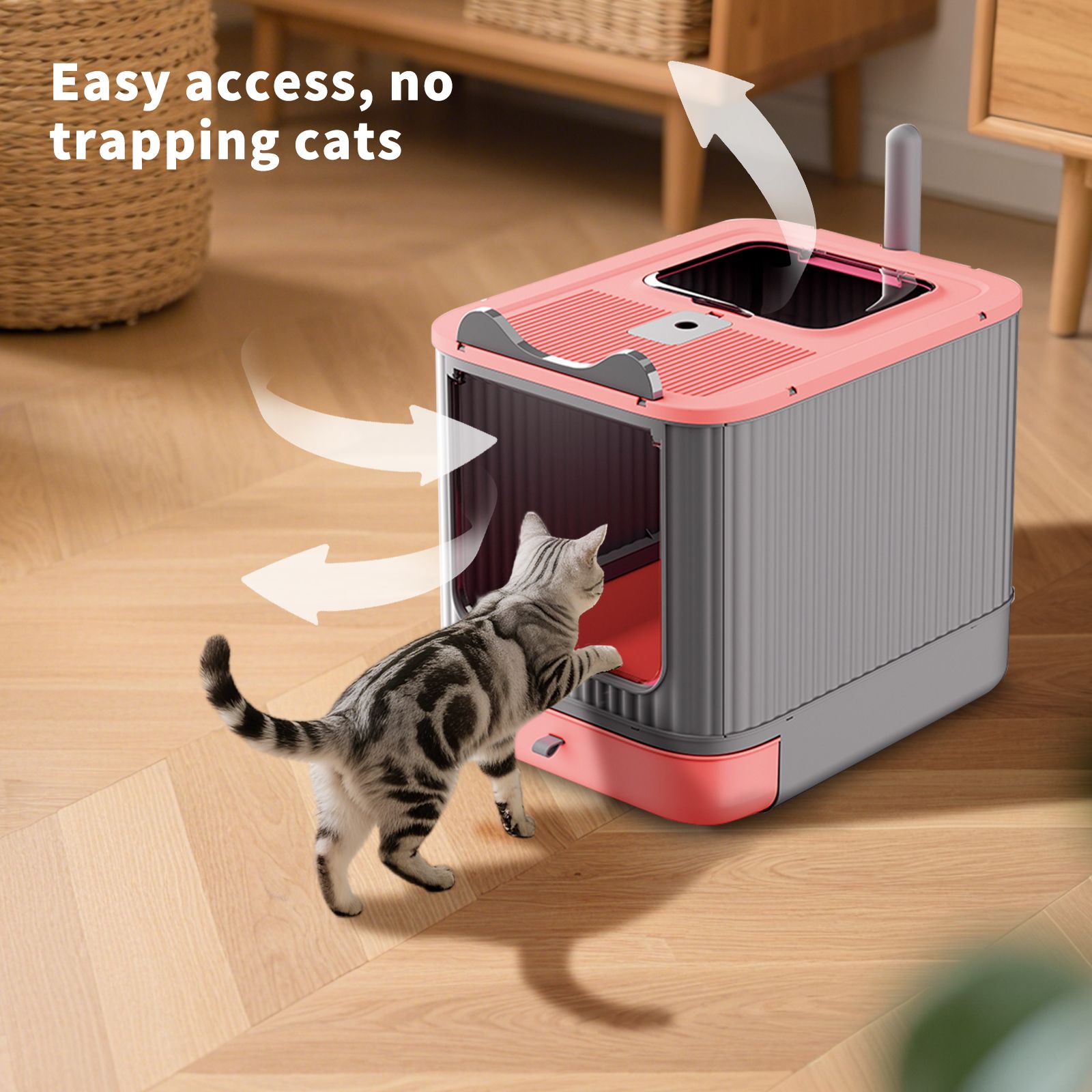 JUSHUA FL-7H6YT7 Cat-Litter-Box - View #4
