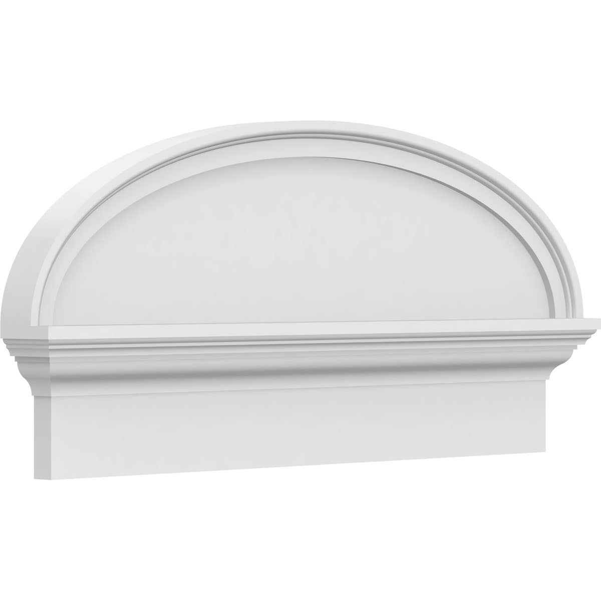 Ekena Millwork PEDPC030X145ELL00 30-in W x 14.375-in L PVC Pediment