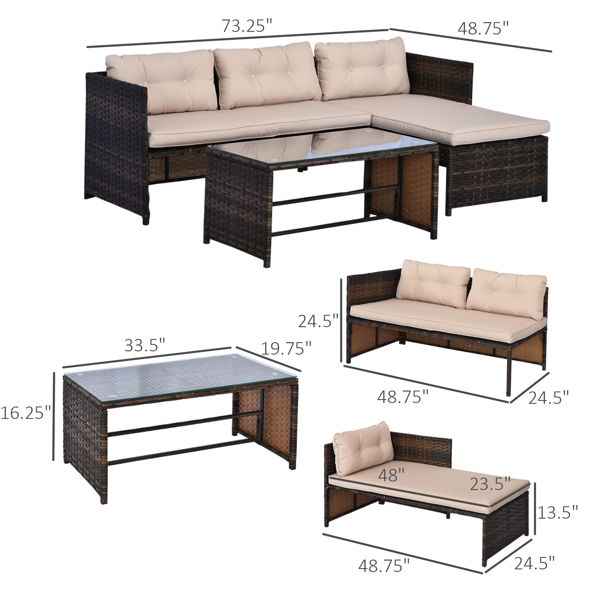 Bybafun YA3800110 Patio-Sofas-Daybeds - View #4