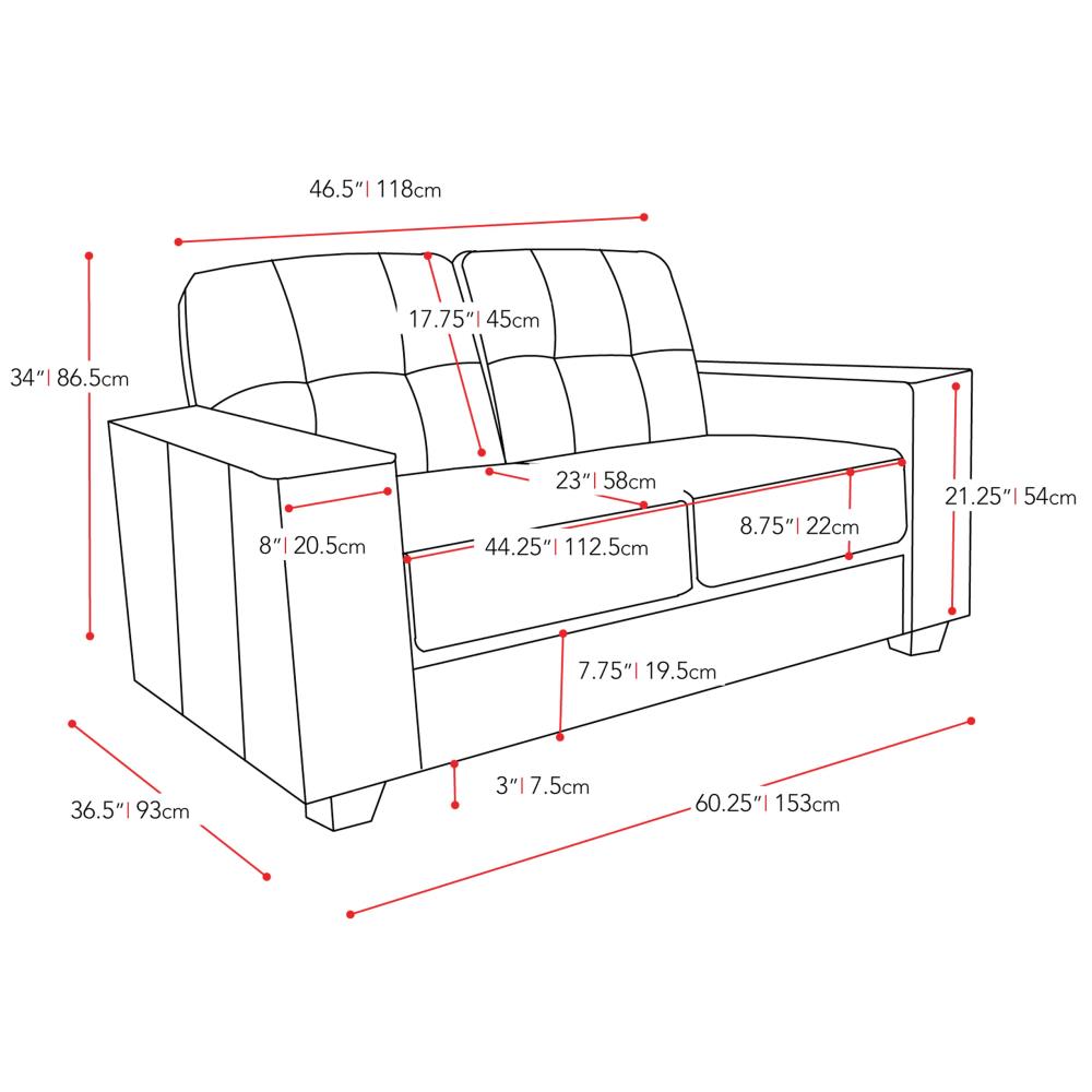 CorLiving LZY-111-Z1 Sofas-Loveseats - View #8