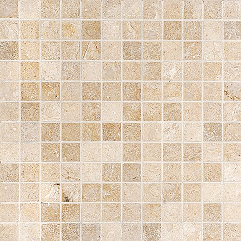 Marble Systems MS00712 Natural Stone Seashell 13-in x 13-in Honed Natural Stone Marble Scale Patterned Floor and Wall Tile (30-sq. ft/ Carton)