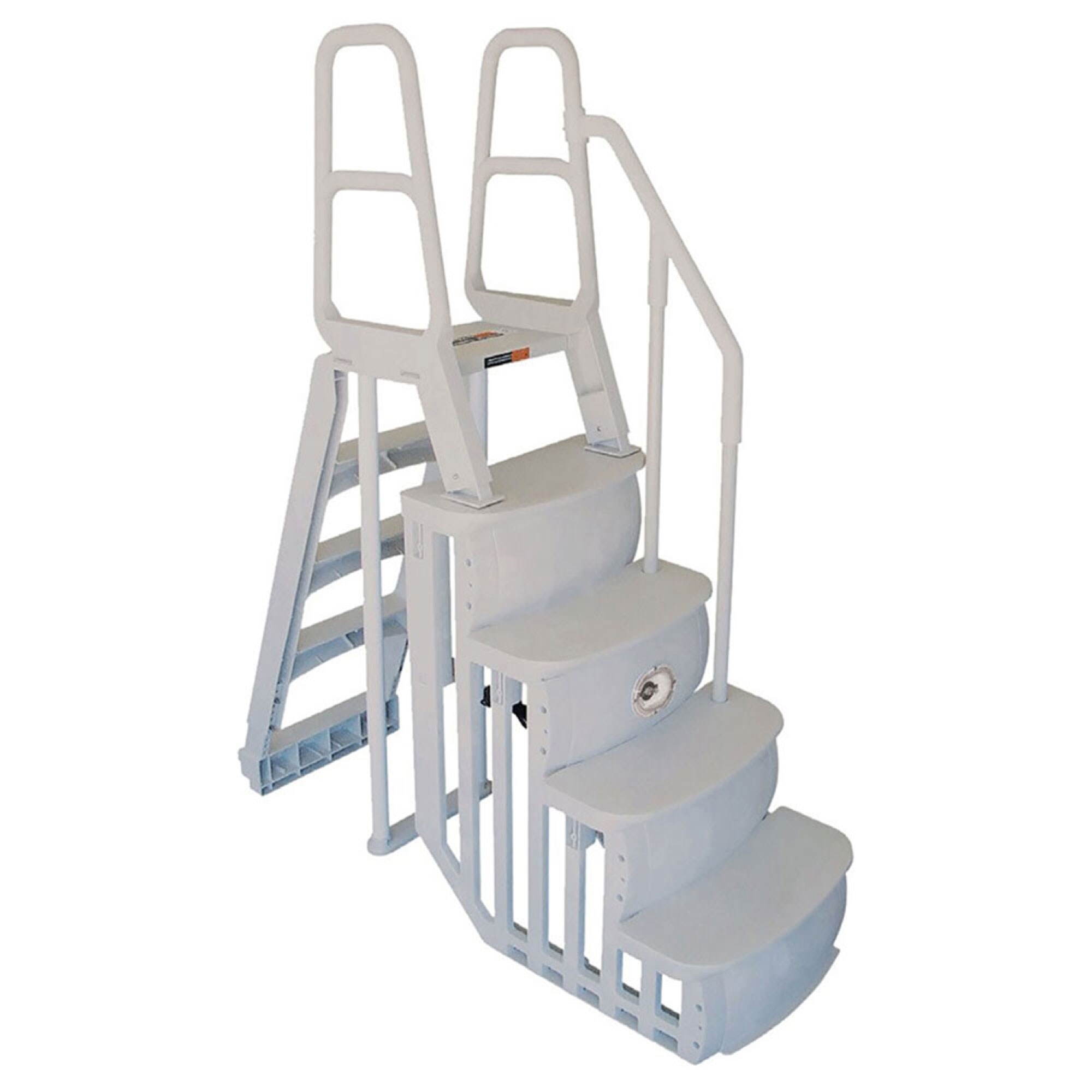 Main Access 54-in Plastic A-frame Pool Ladder Hand Rail in the Above ...