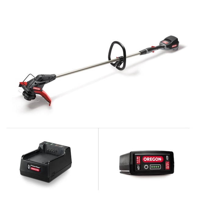 Oregon 40-Volt Lithium-Ion Cordless Straight Shaft String Trimmer – Battery and Charger not Included Oregon 40-Volt Lithium-Ion Cordless Straight Shaft String Trimmer – Battery and Charger not Included