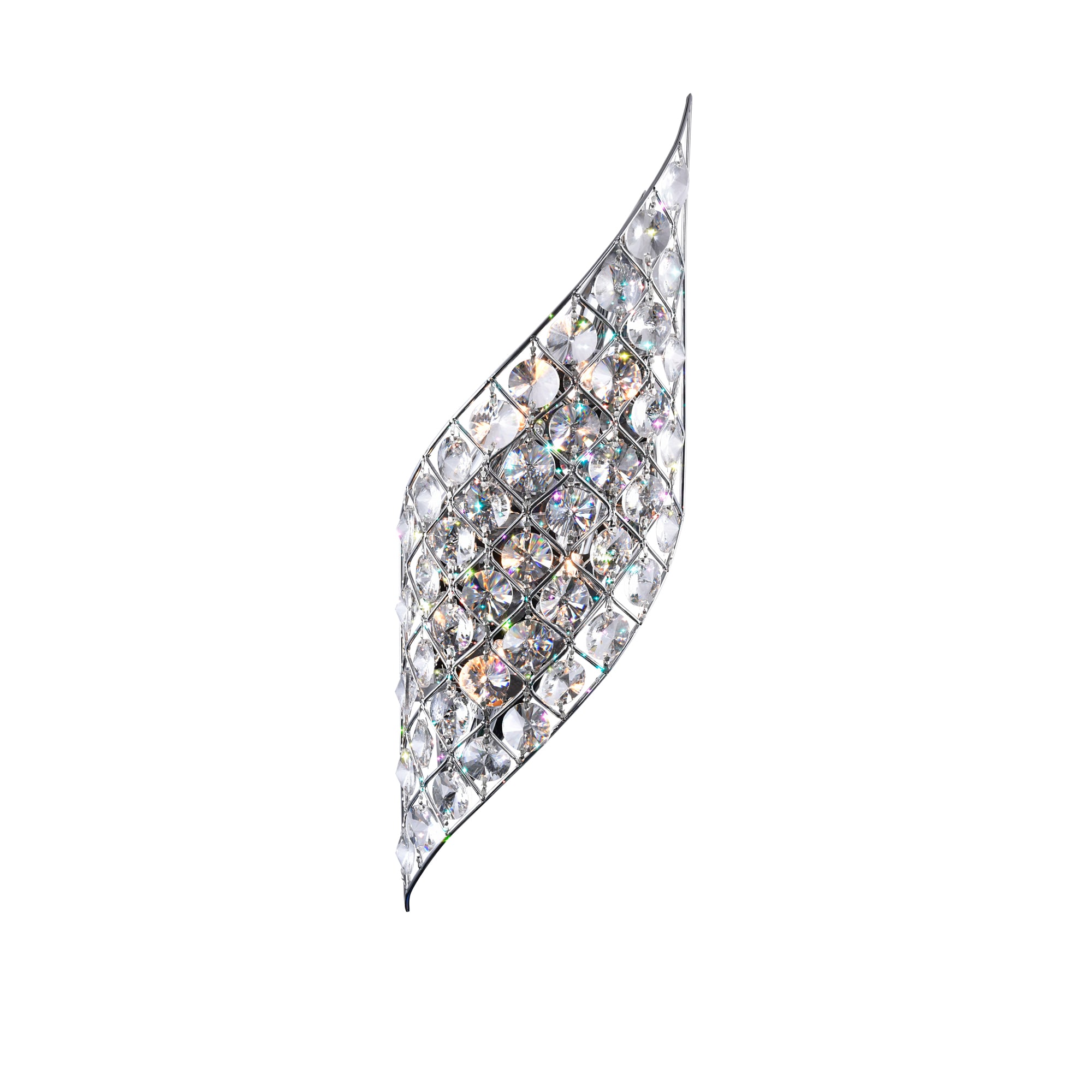 CWI Lighting Chique 7-in W 4-Light Chrome LED Wall Sconce at Lowes.com