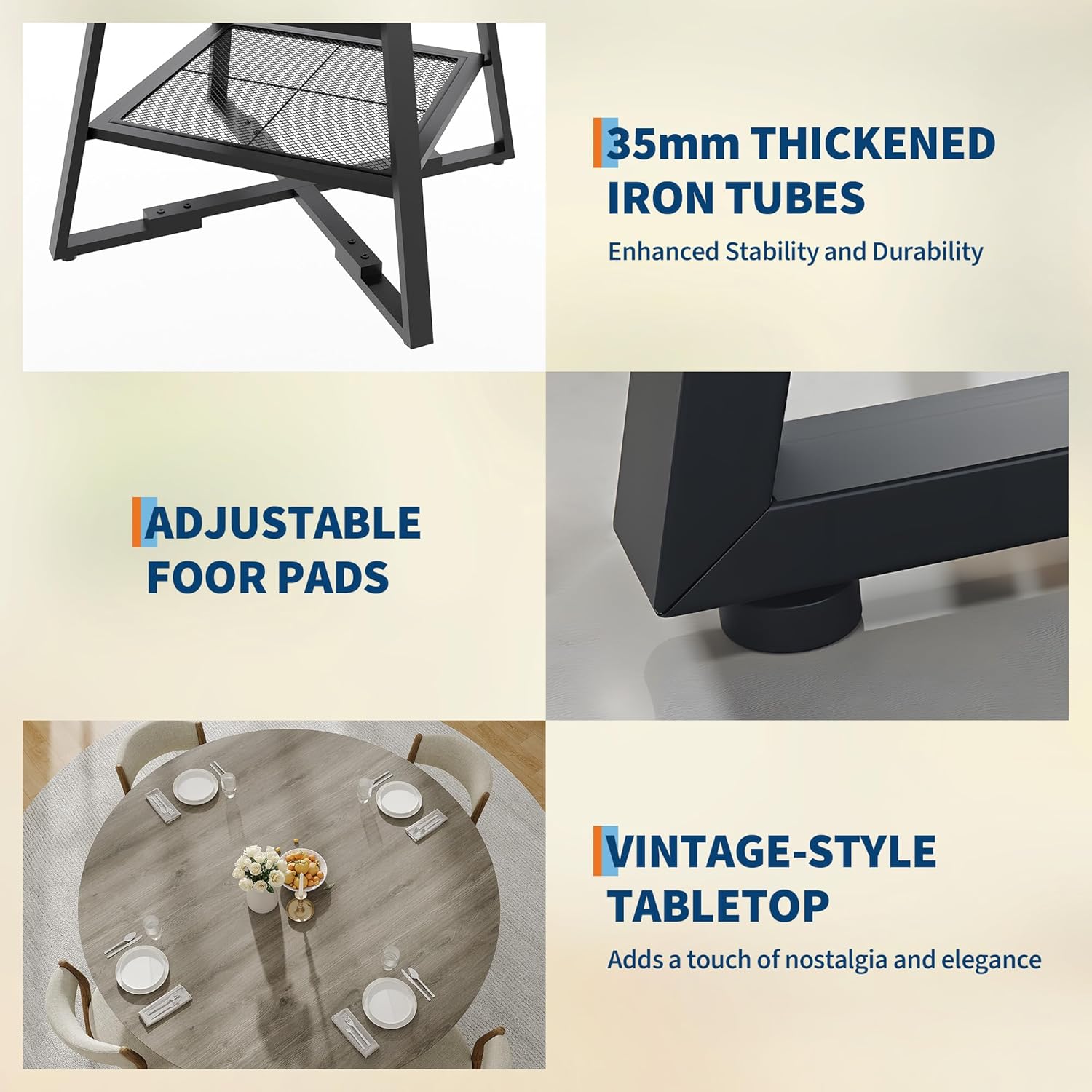IdealHouse WEHHZ-H6179TXW6Q6H Dining-Tables - View #6
