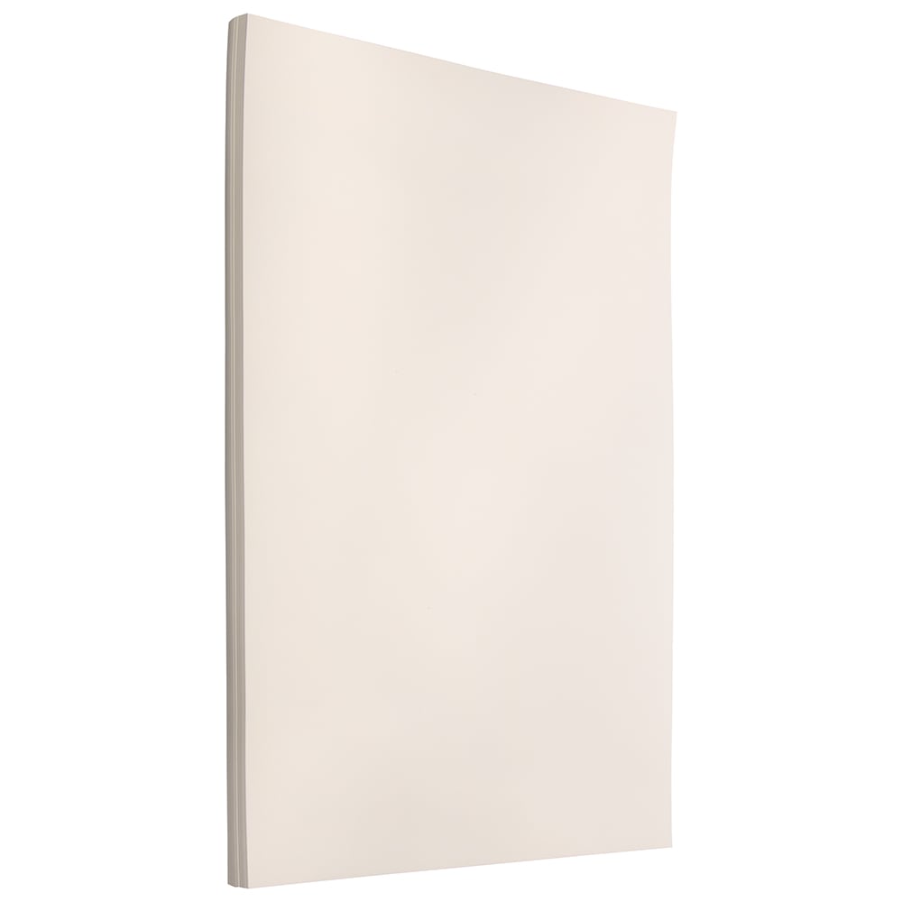 Jam Paper Strathmore Cardstock, 8.5 x 11, 80 lb Cover, Bright White Linen, 30% recycled,50 Sheets/Pack