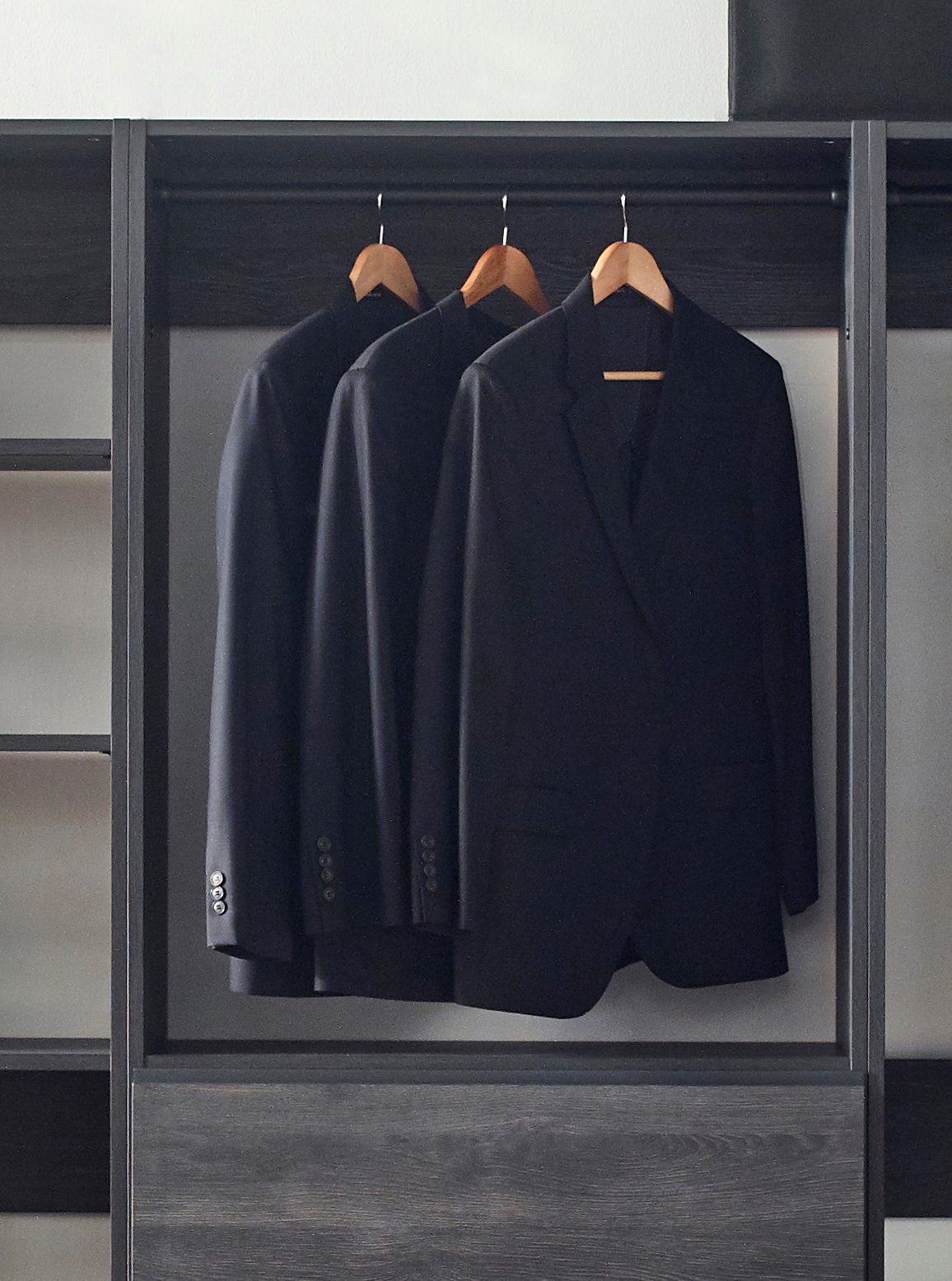 Klair Living PROSPER-EDB BLK Wood-Closet-Kits - View #4