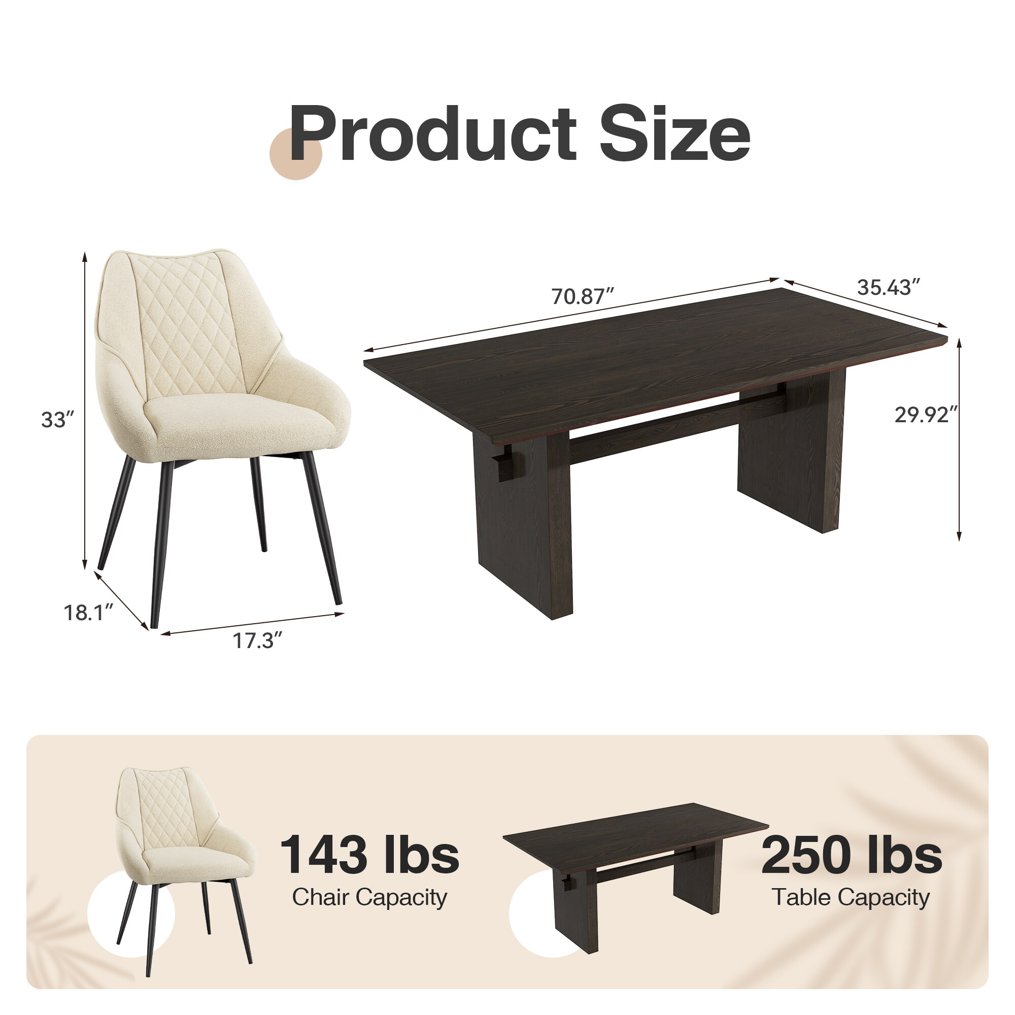 Clihome CL-172353BE Dining-Sets - View #5