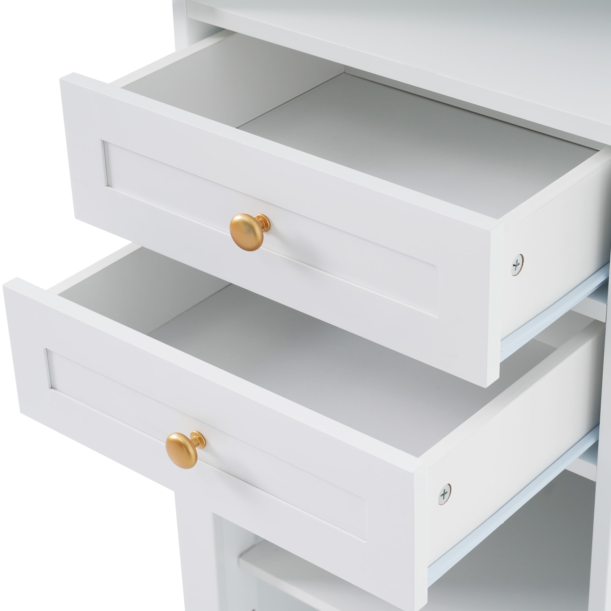 Hrinhom BA04-WHITE Linen-Cabinets - View #6
