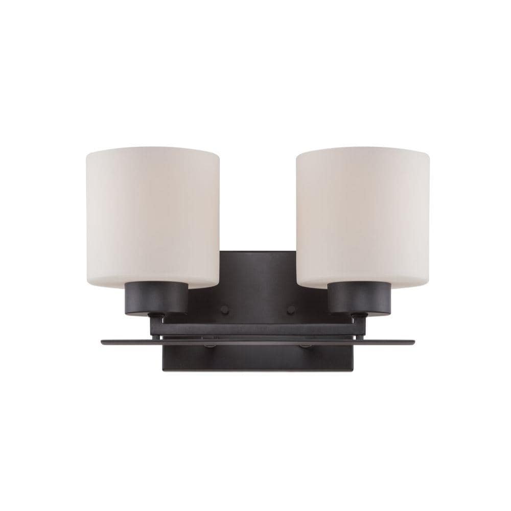  LW-SC532674 13-in 2-Light Aged Bronze Transitional Vanity Light