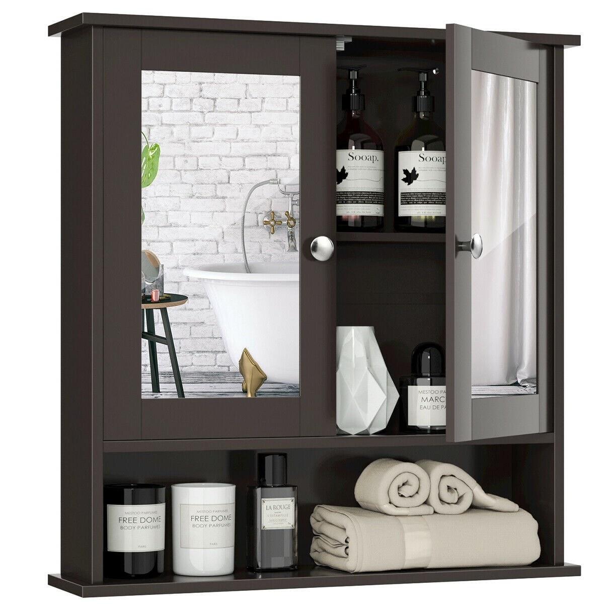 Forclover HYFE-7396BN Bathroom-Medicine-Cabinets - View #6