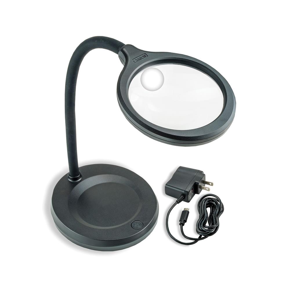 LED Large Lens Lighted Lamp Top Desk Magnifier Magnifying Glass W/Clamp  Home Hot