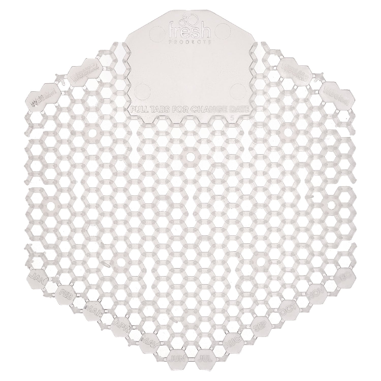 Fresh Products Wave 3D Urinal Deodorizer Honeysuckle Scent Clear 58 g 10/Box 6 Boxes/Carton