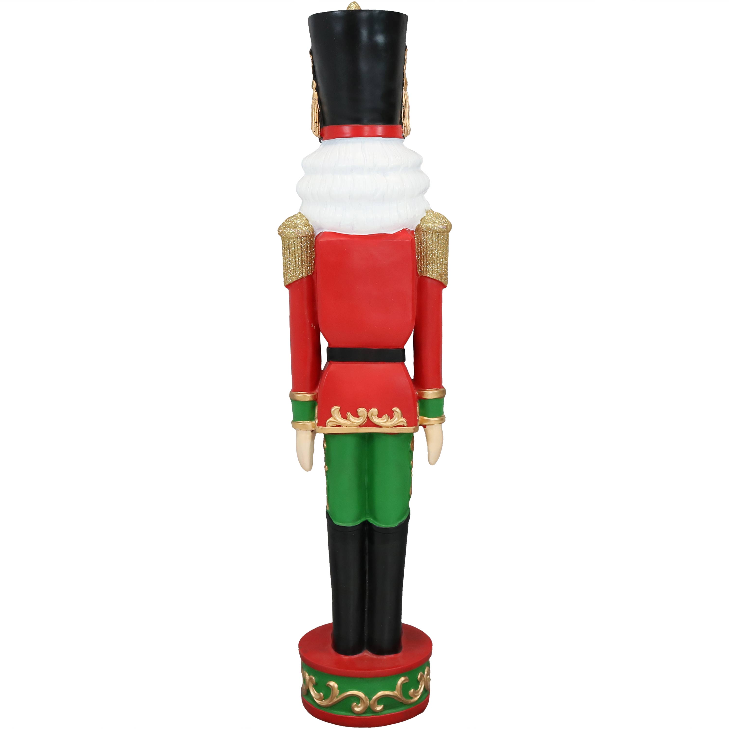 Kristoff 37" Red and Green Polyresin Nutcracker Soldier