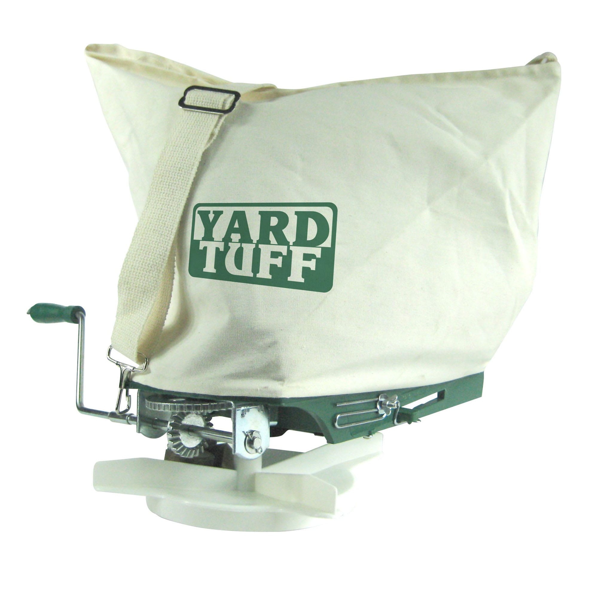 Yard Tuff - Outdoor Lawn Garden 25 Pounds Shoulder Seeder and Grass Seed Spreader with Canvas Ba...