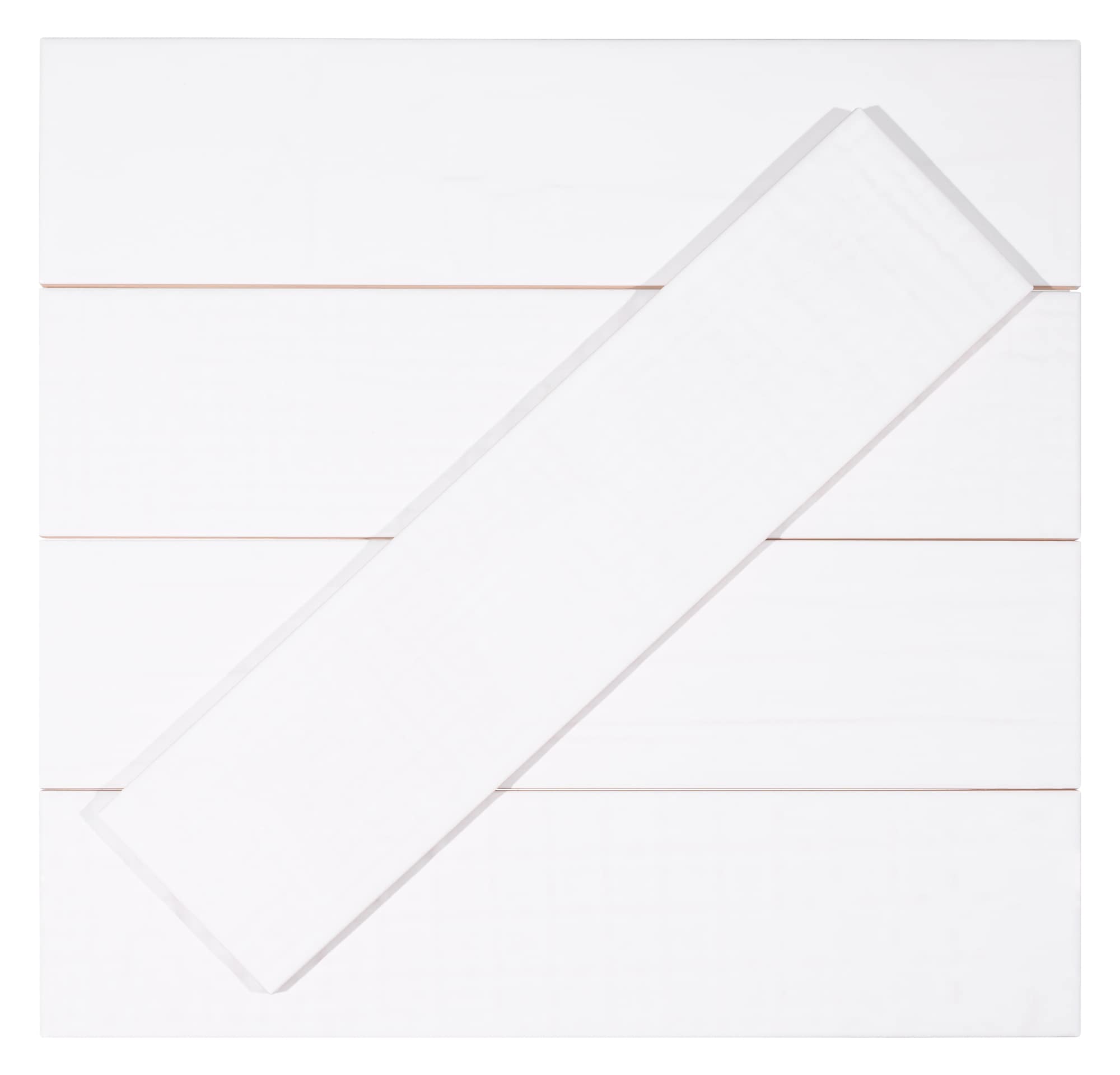 Perfecto Marvelli 4'' x 16'' White Ceramic Subway Tile