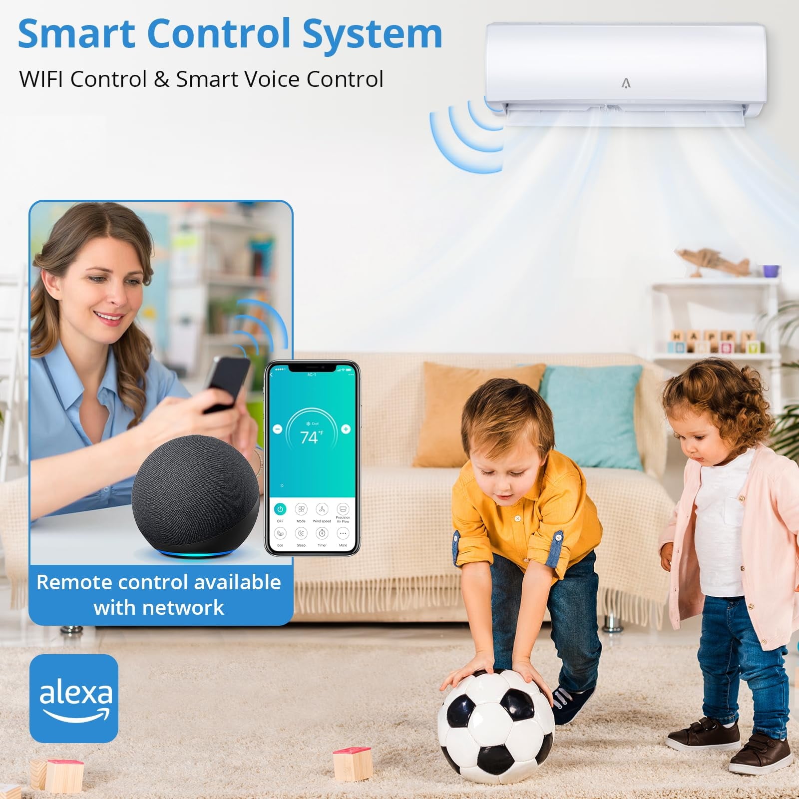 GAOMON 12000 BTU Mini Split AC/Heating System 21 SEER2 Inverter Ductless AC Alexa Compatible Heat Pump Installation Kit Wall Mounted Cools 750 Sq Ft 115V Sansujyuku sansujyuku.com