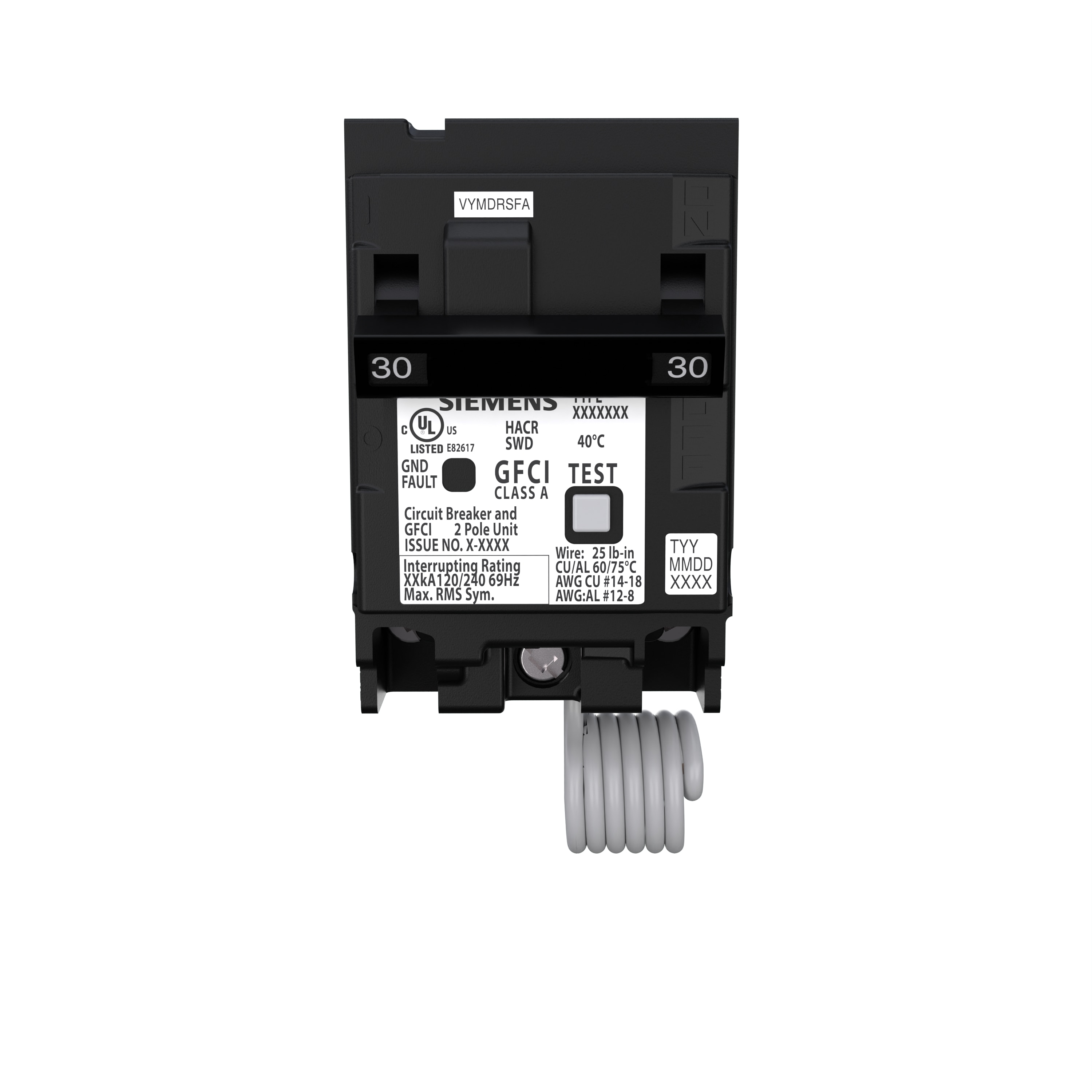 Siemens QPFB 30-amp 2-Pole Gfci Circuit Breaker Q230GFP Sansujyuku sansujyuku.com