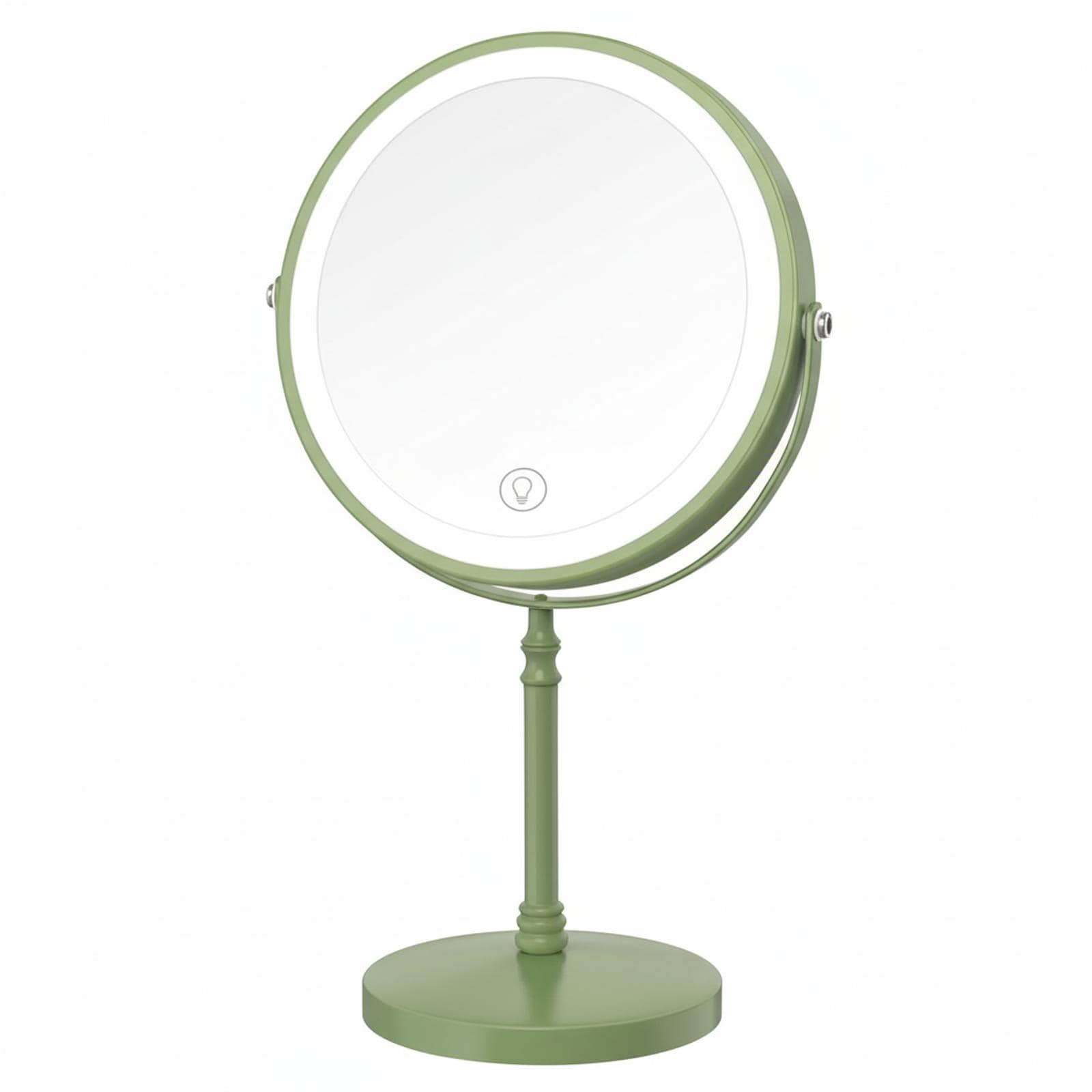 OMOMMD - Lighted Makeup Mirror 3000mAh Rechargeable Double Sided 1x10x Magnifying 3 Color Lights ...