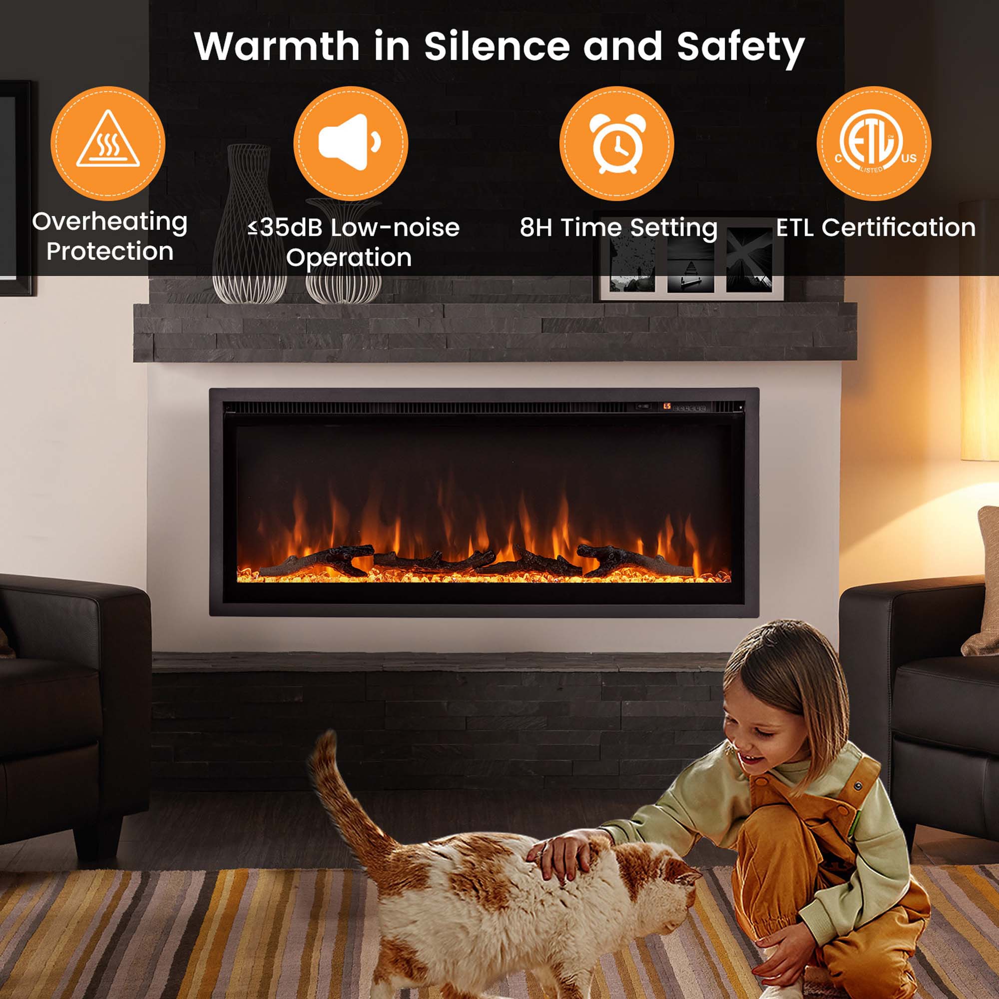Goplus FP10530US-42 Electric-Fireplaces - View #9