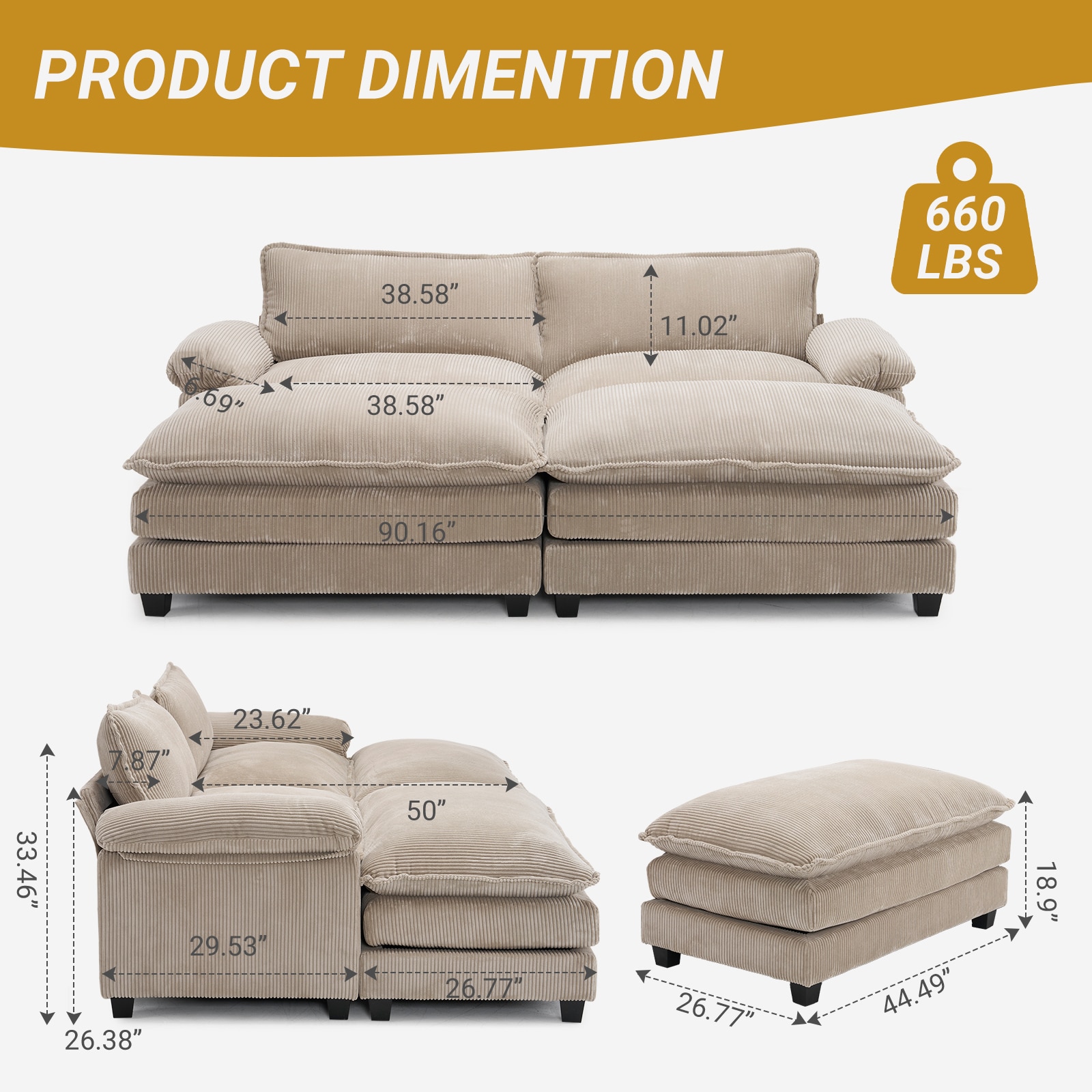 Outopee LO1G98000602+03+04 Sofas-Loveseats - View #4
