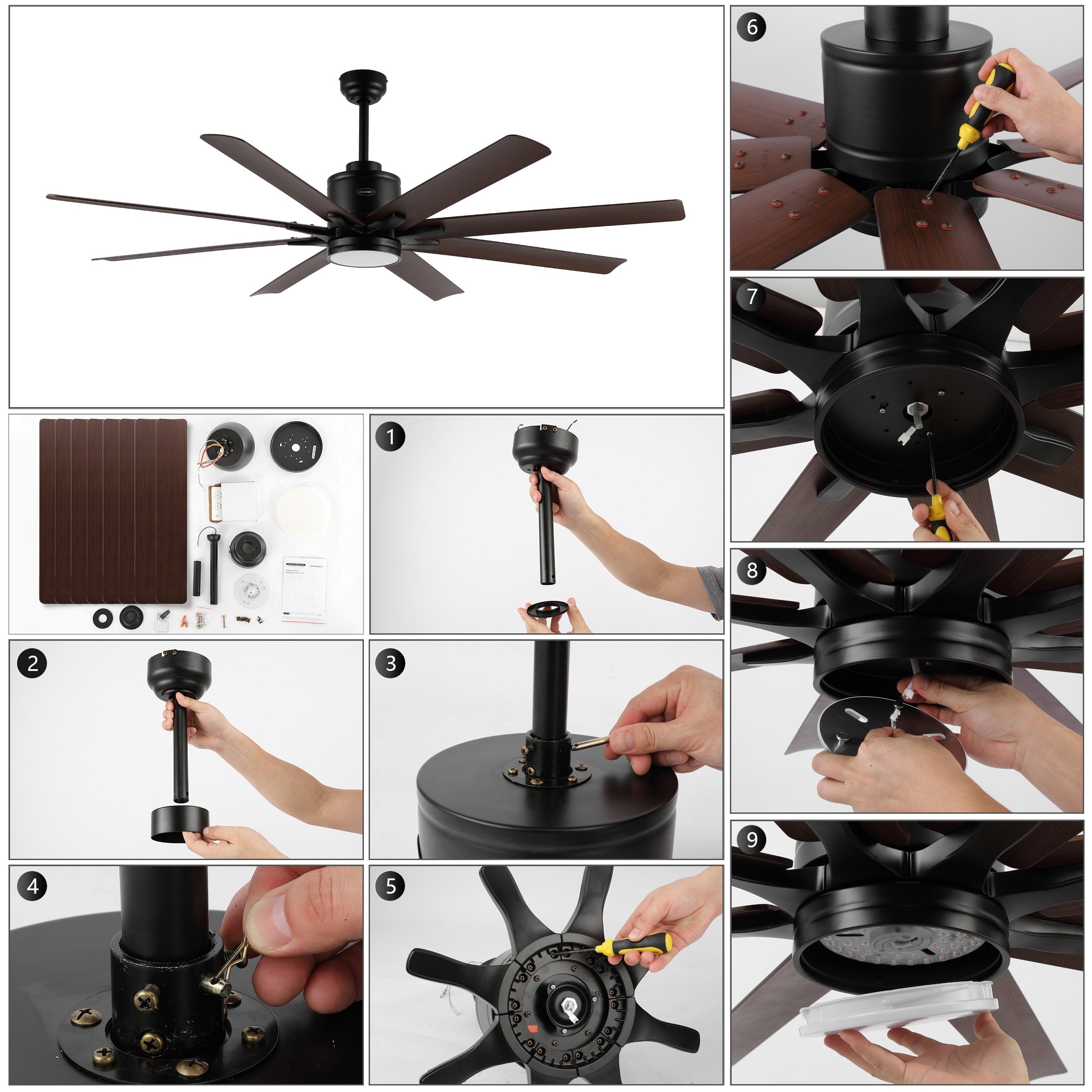 JONATHAN  Y JYL9712C Ceiling-Fans - View #9