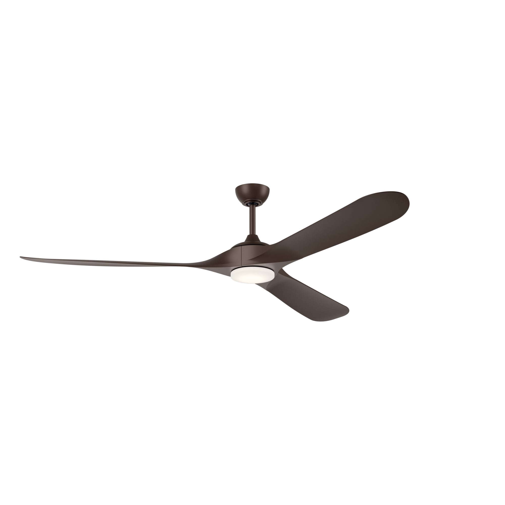 Kichler 310680SNB Mylo 80-in Color-Changing Integrated LED Outdoor Satin Natural Bronze with Satin Natural Bronze Blades Ceiling Fan With Light - Remote Included ( 3 -Blade )