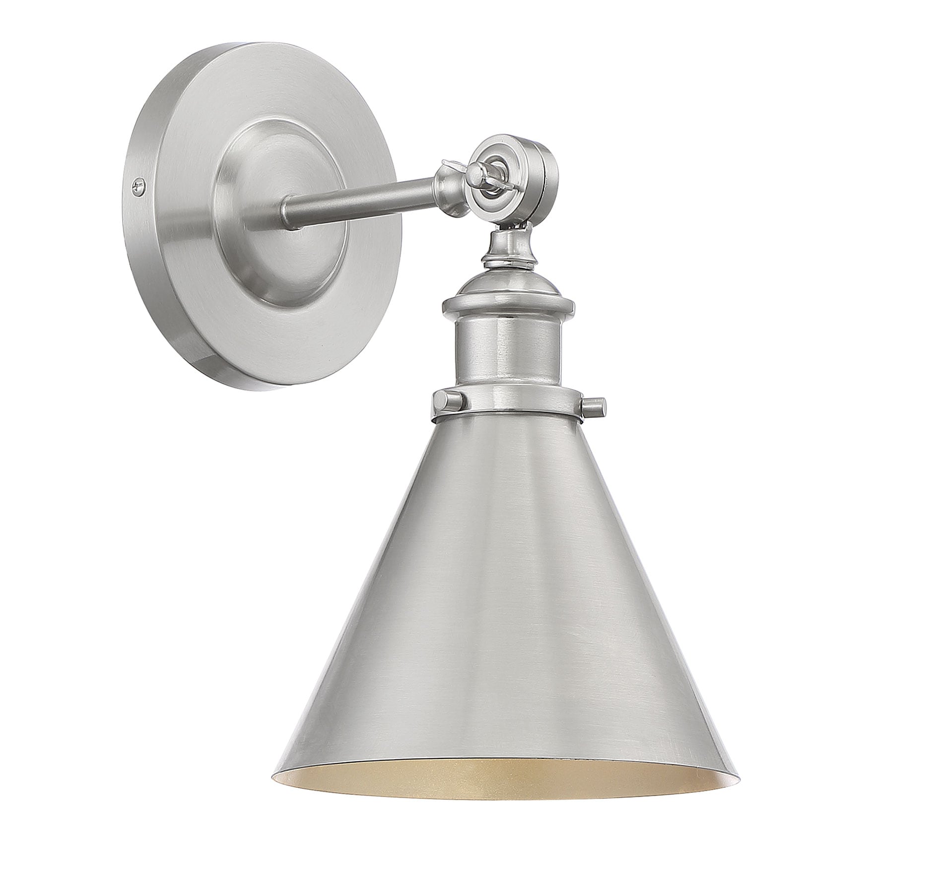 Savoy House Essentials 9-0901-1-SN Glenn 7-in W 1 -Light Satin Nickel Vintage Wall Sconce