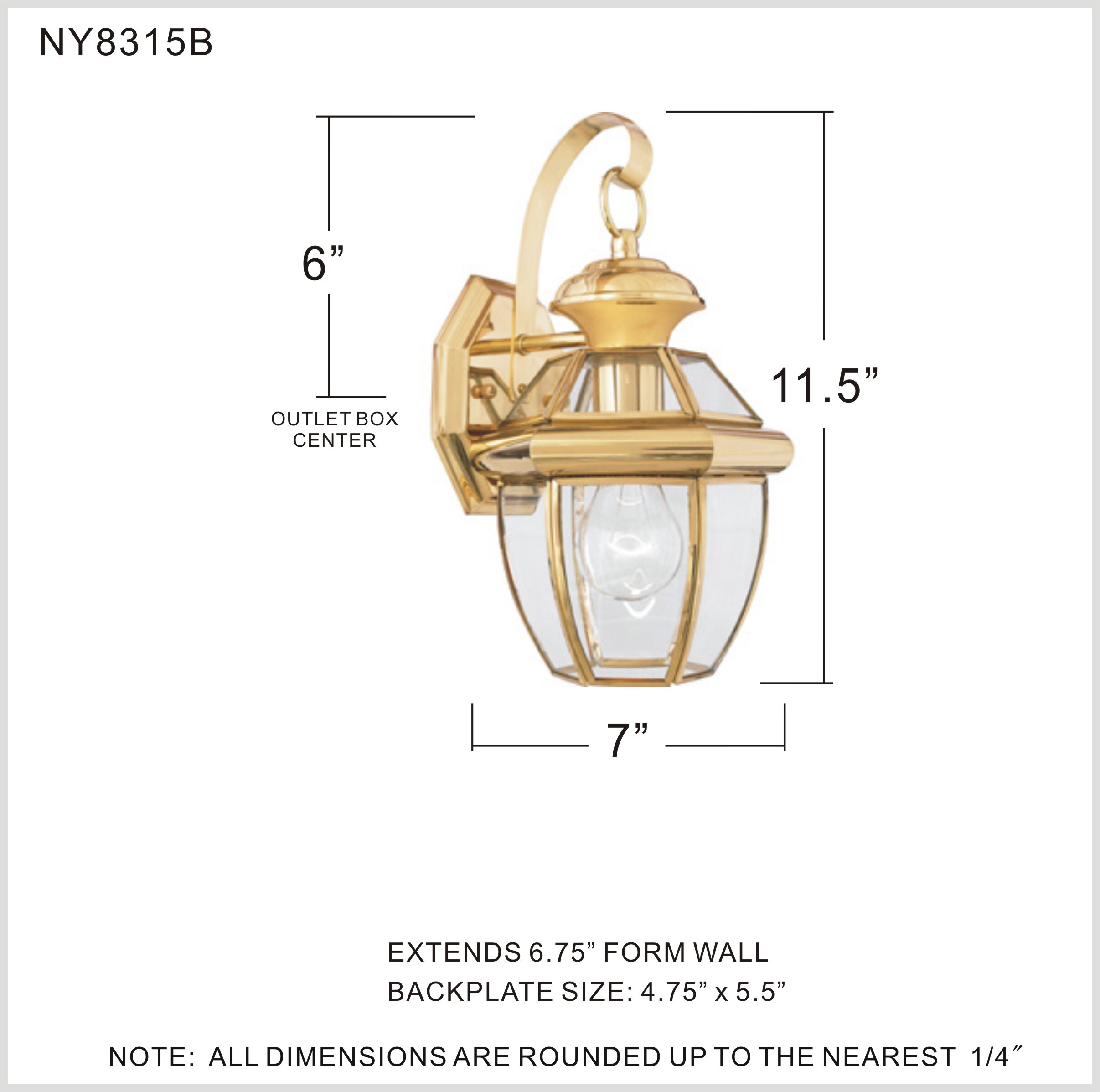 Quoizel NY8315B Outdoor-Wall-Lighting - View #3
